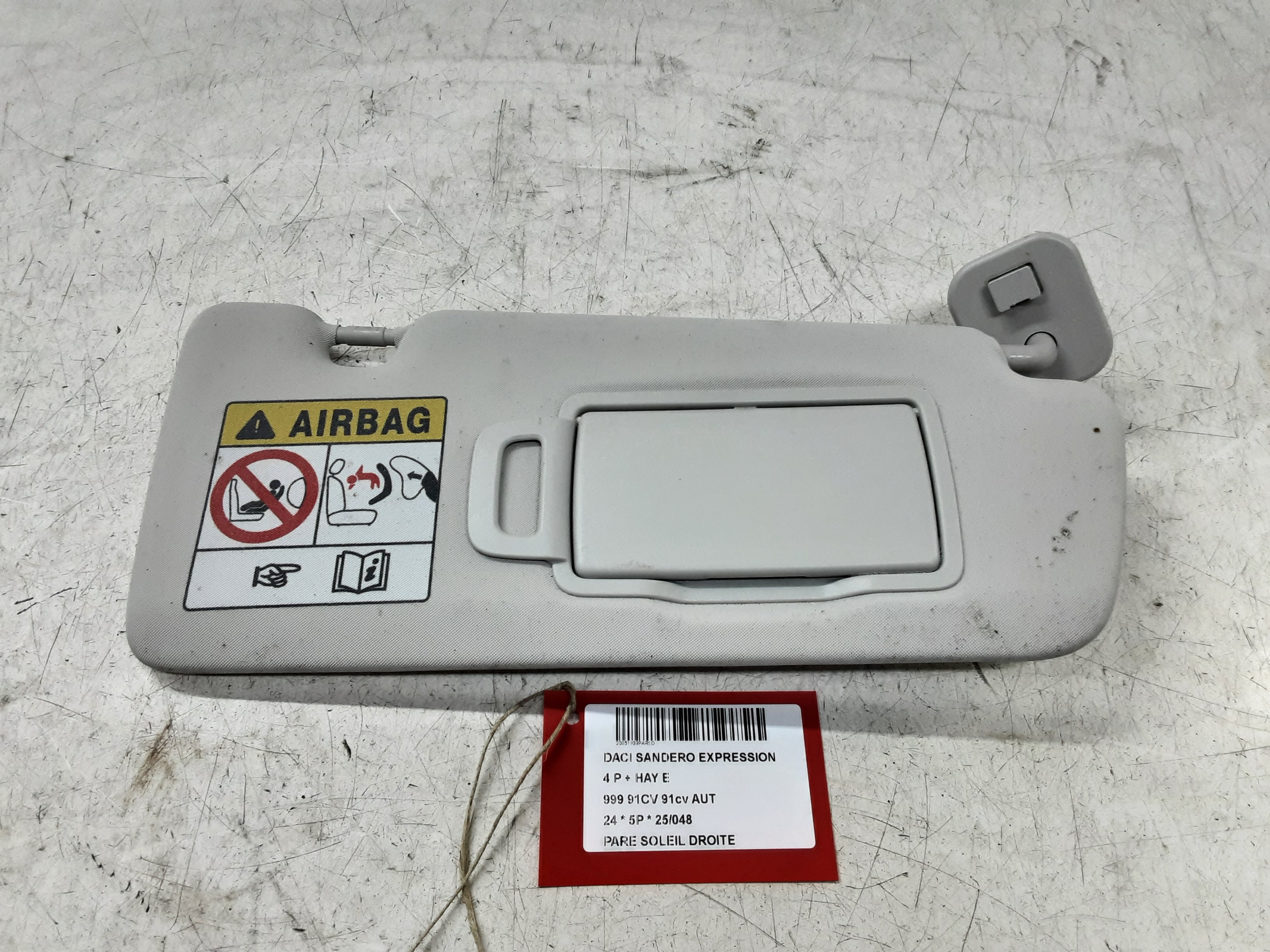 SUN VISOR RIGHT