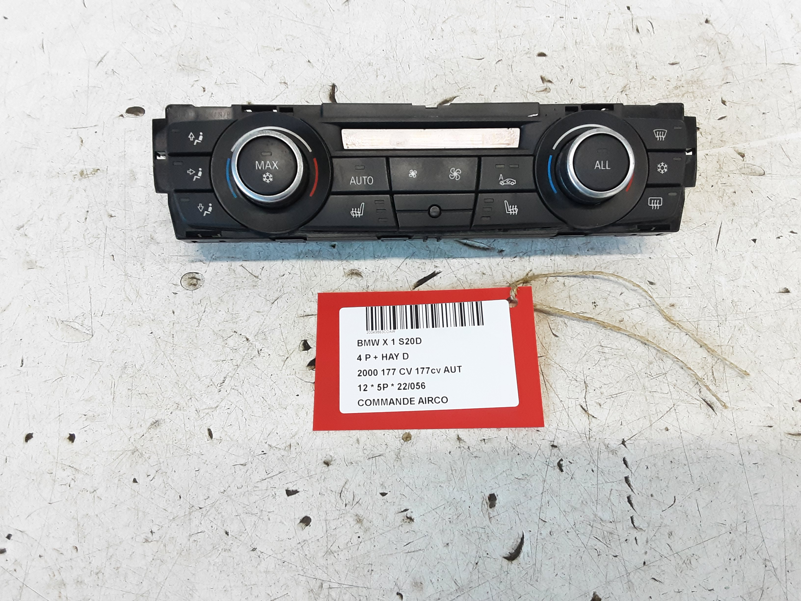 BEDIENINGSPANEEL AIRCO