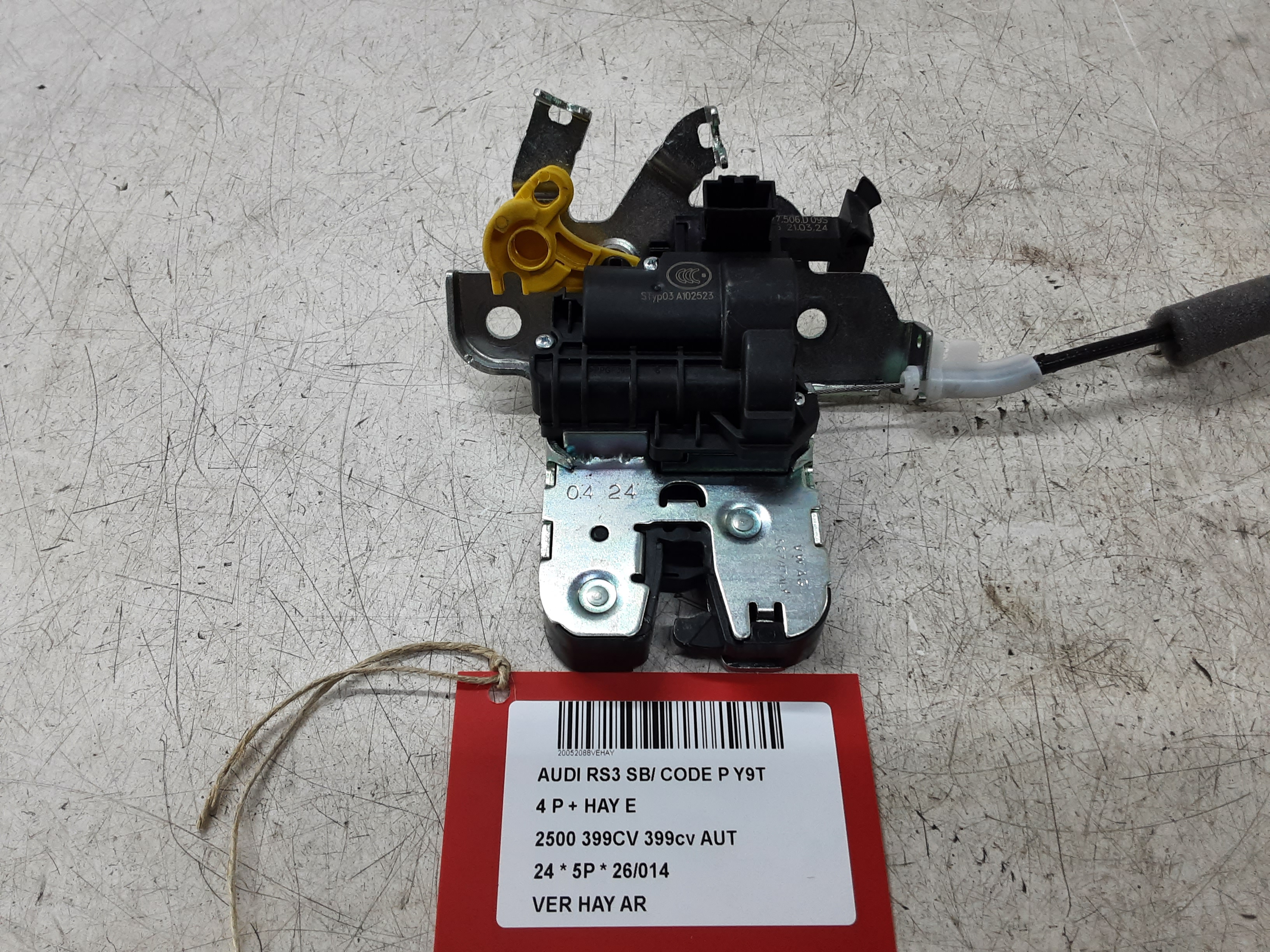 CENTRALE VERGRENDELING ACHTERKLEP