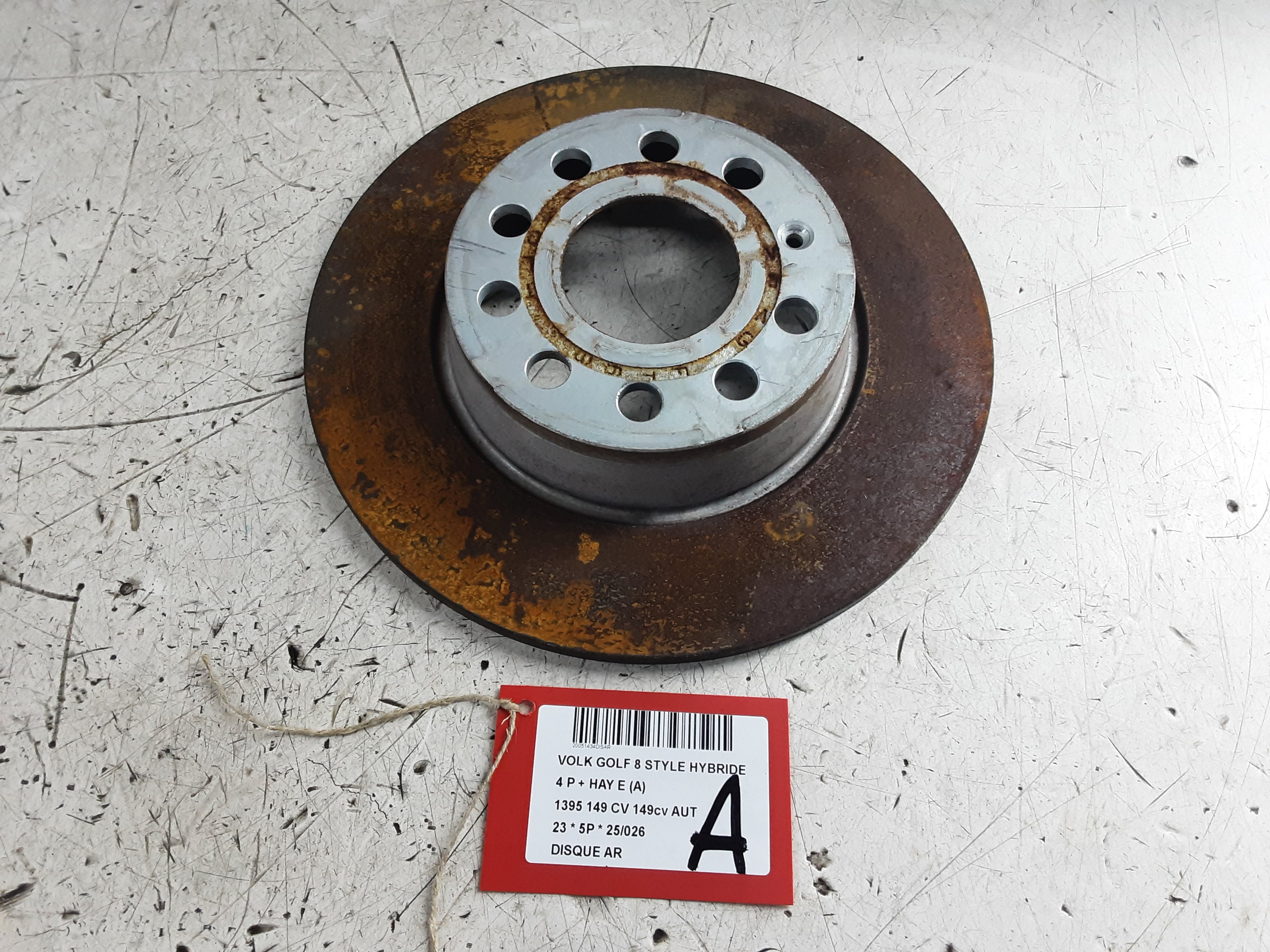 DISQUE ARRIERE Vw GOLF VIII 2/20+