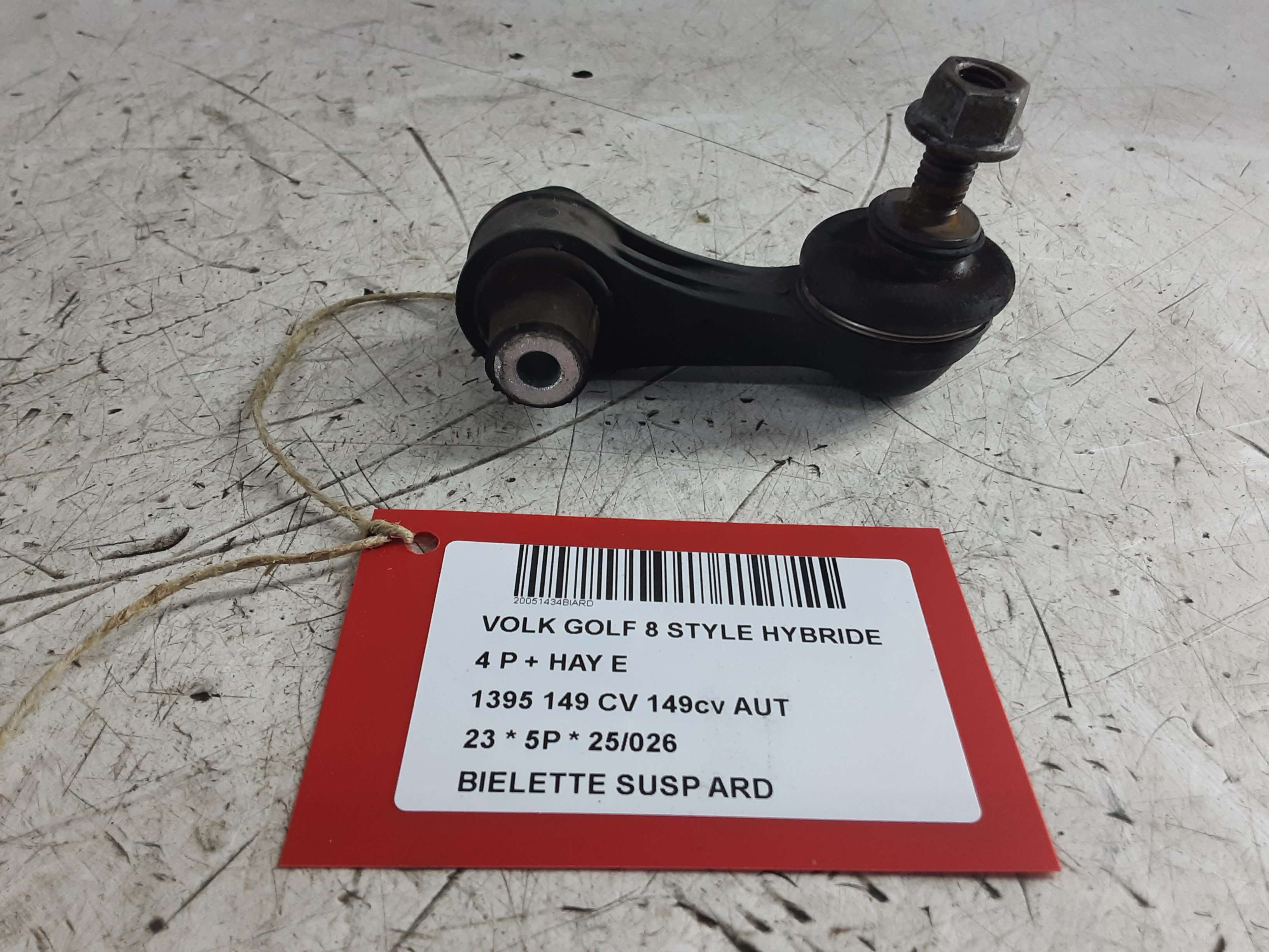 REACTIESTANG ACHTER RECHTS