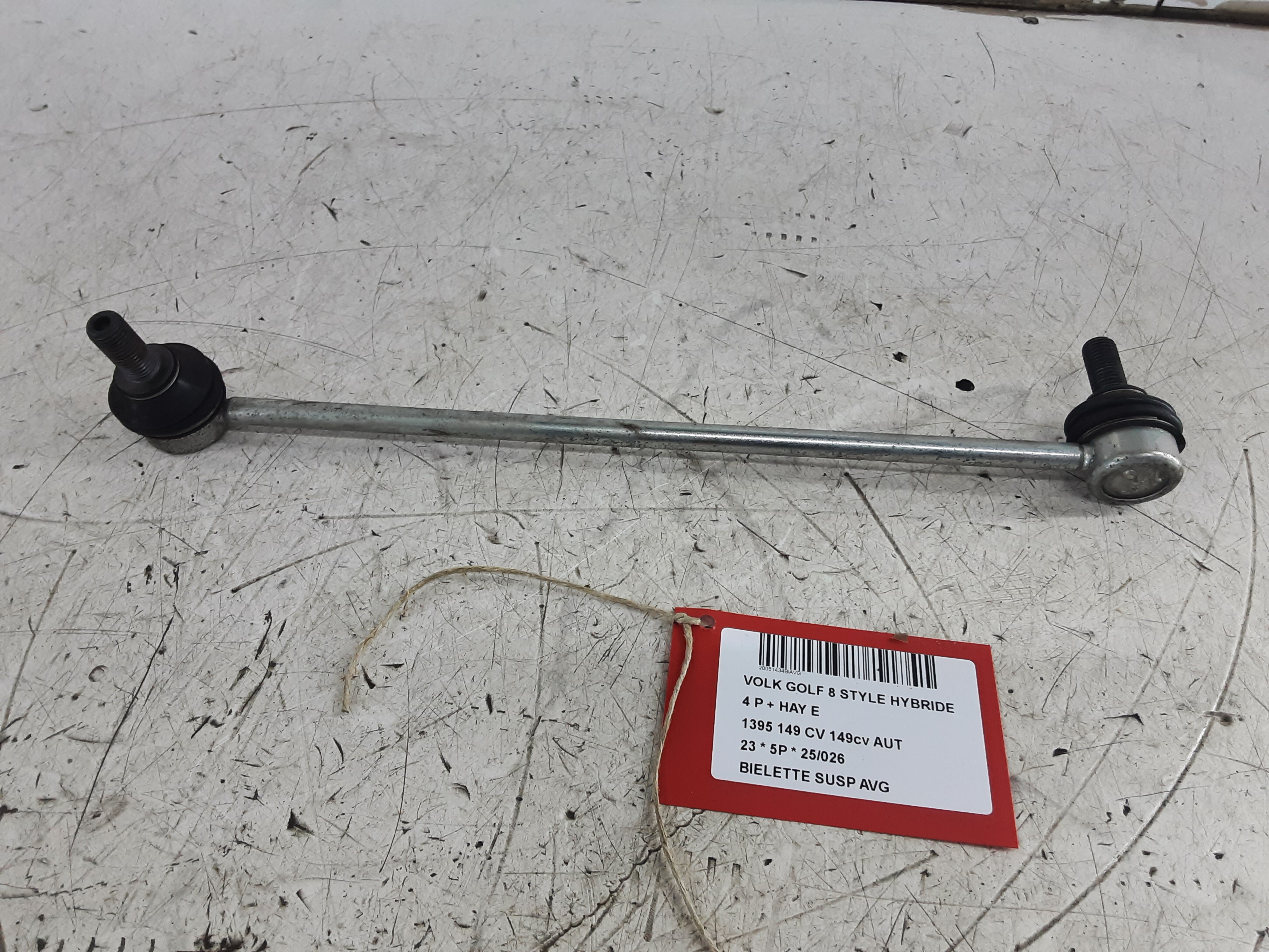 REACHTIESTANG VOOR LINKS