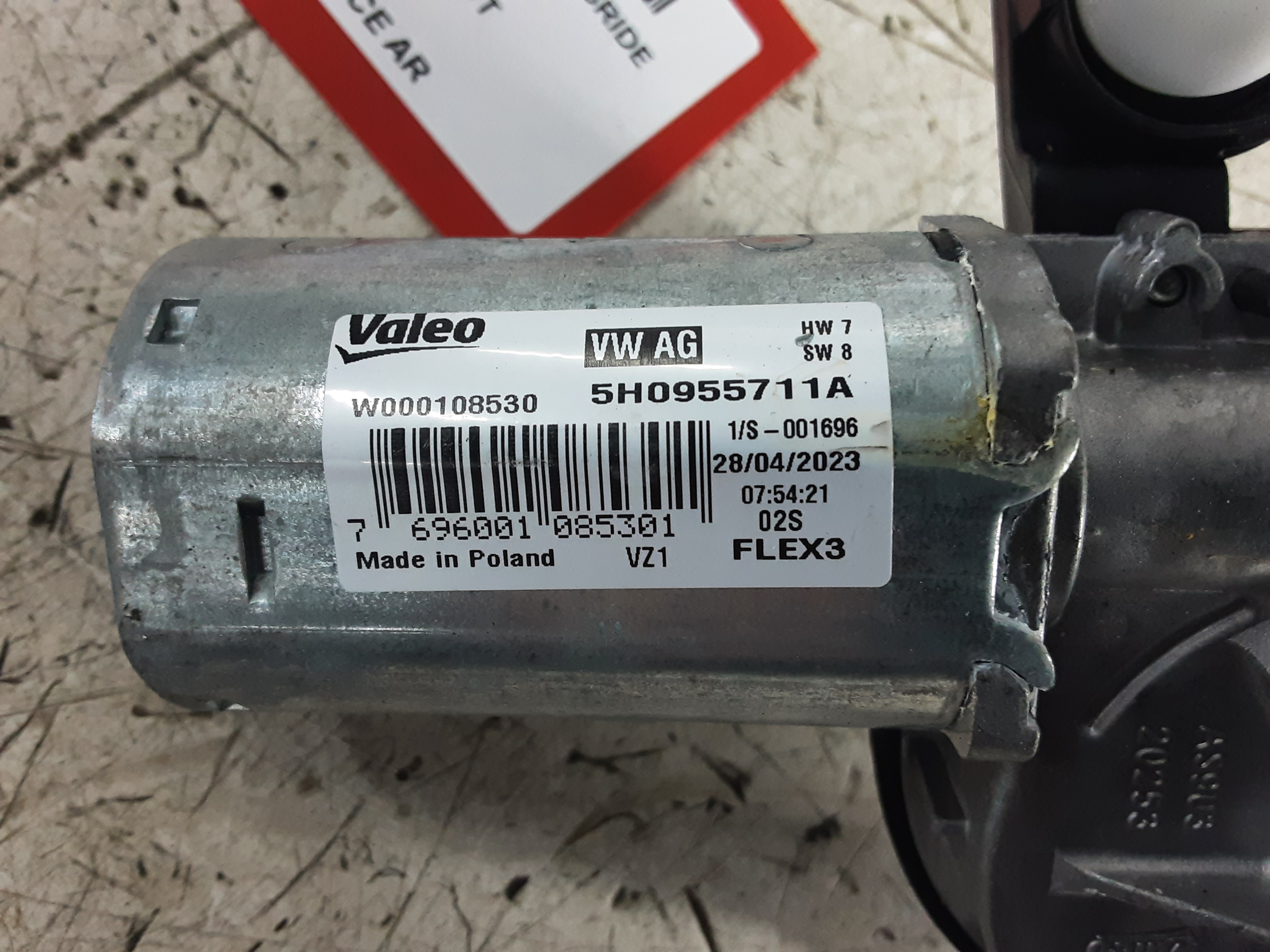 RUITENWISSERMOTOR ACHTER