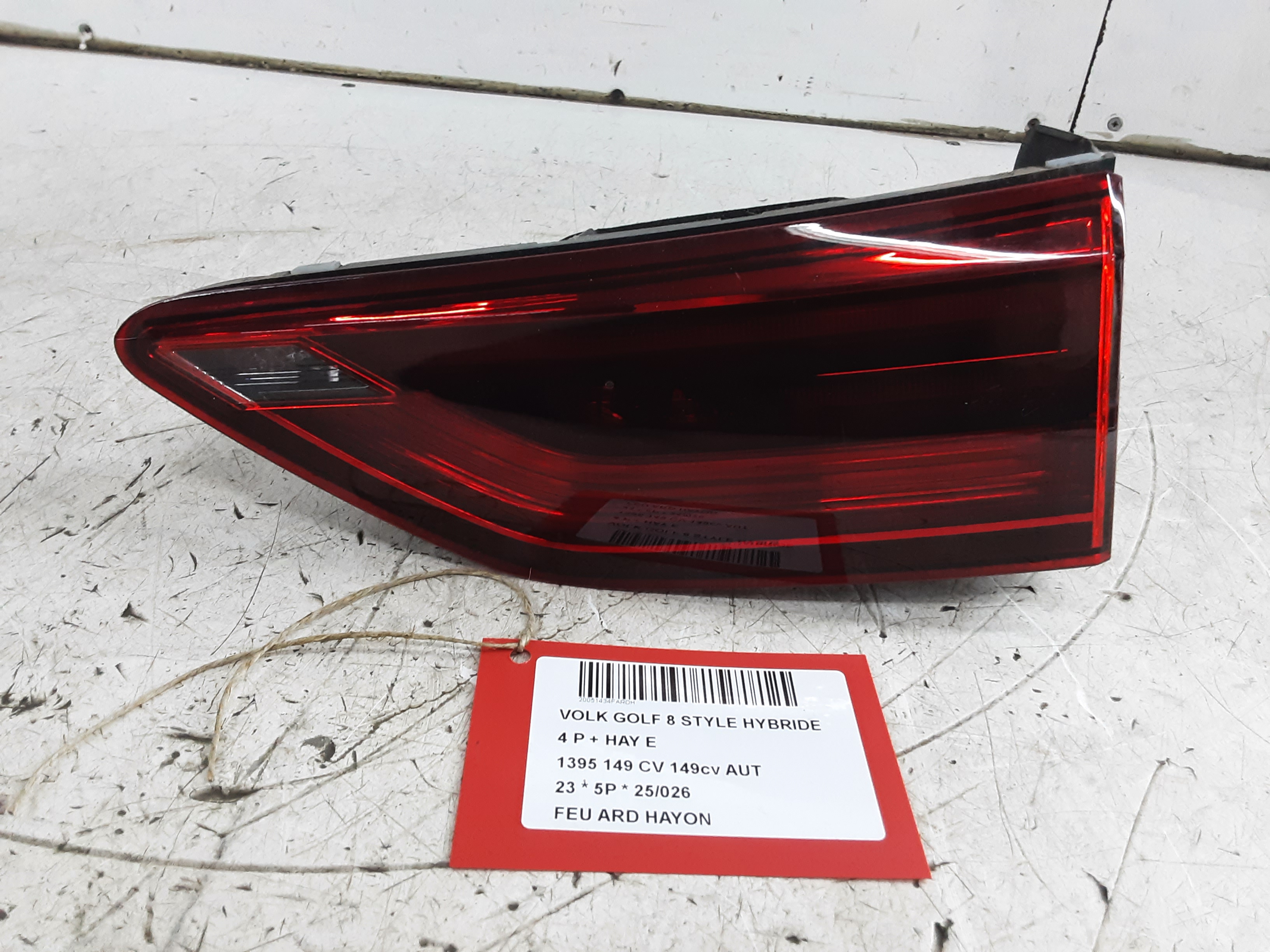 LICHT ACHTERKLEP RECHTS