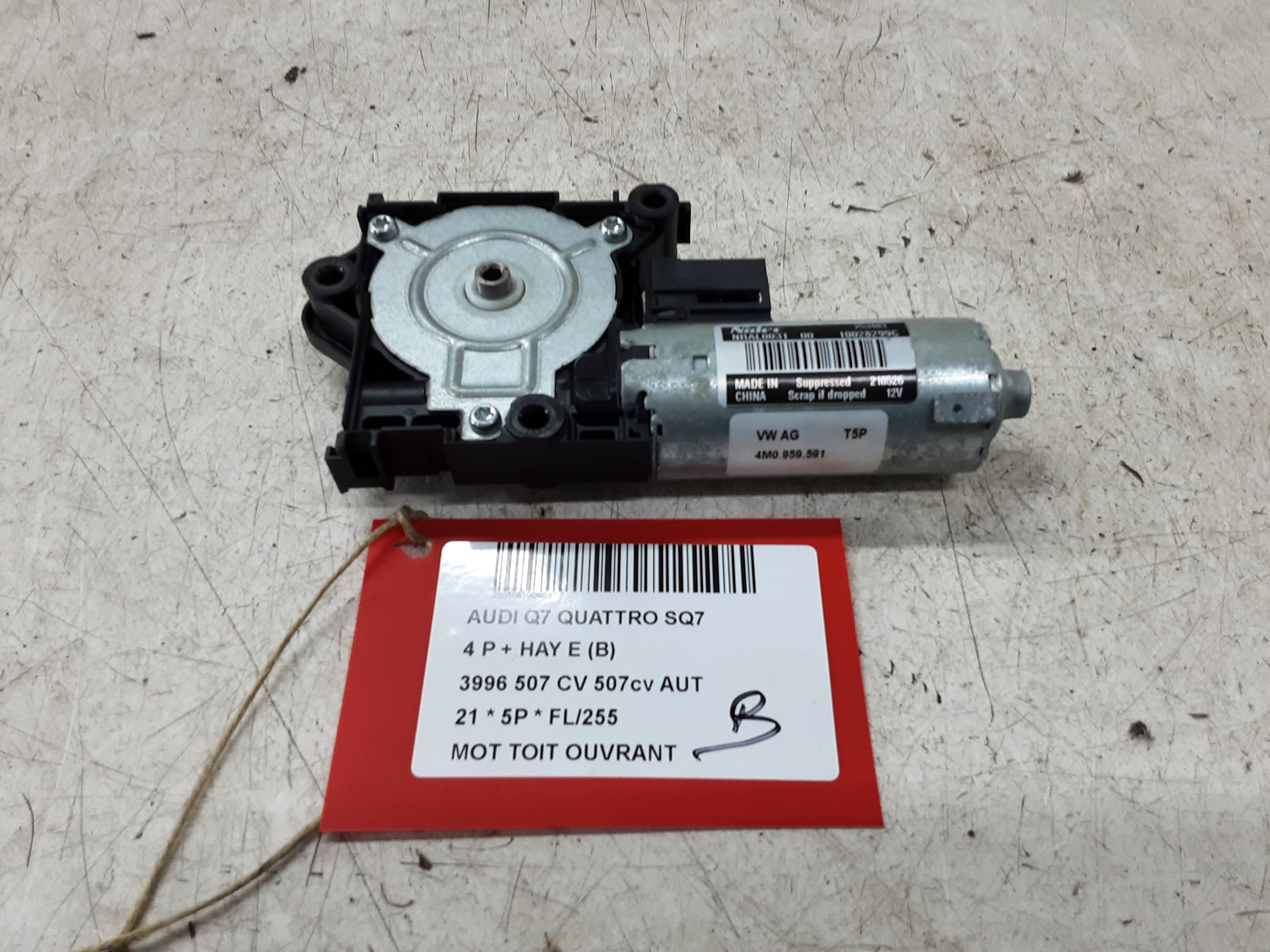 MOTOR SCHUIFDAK