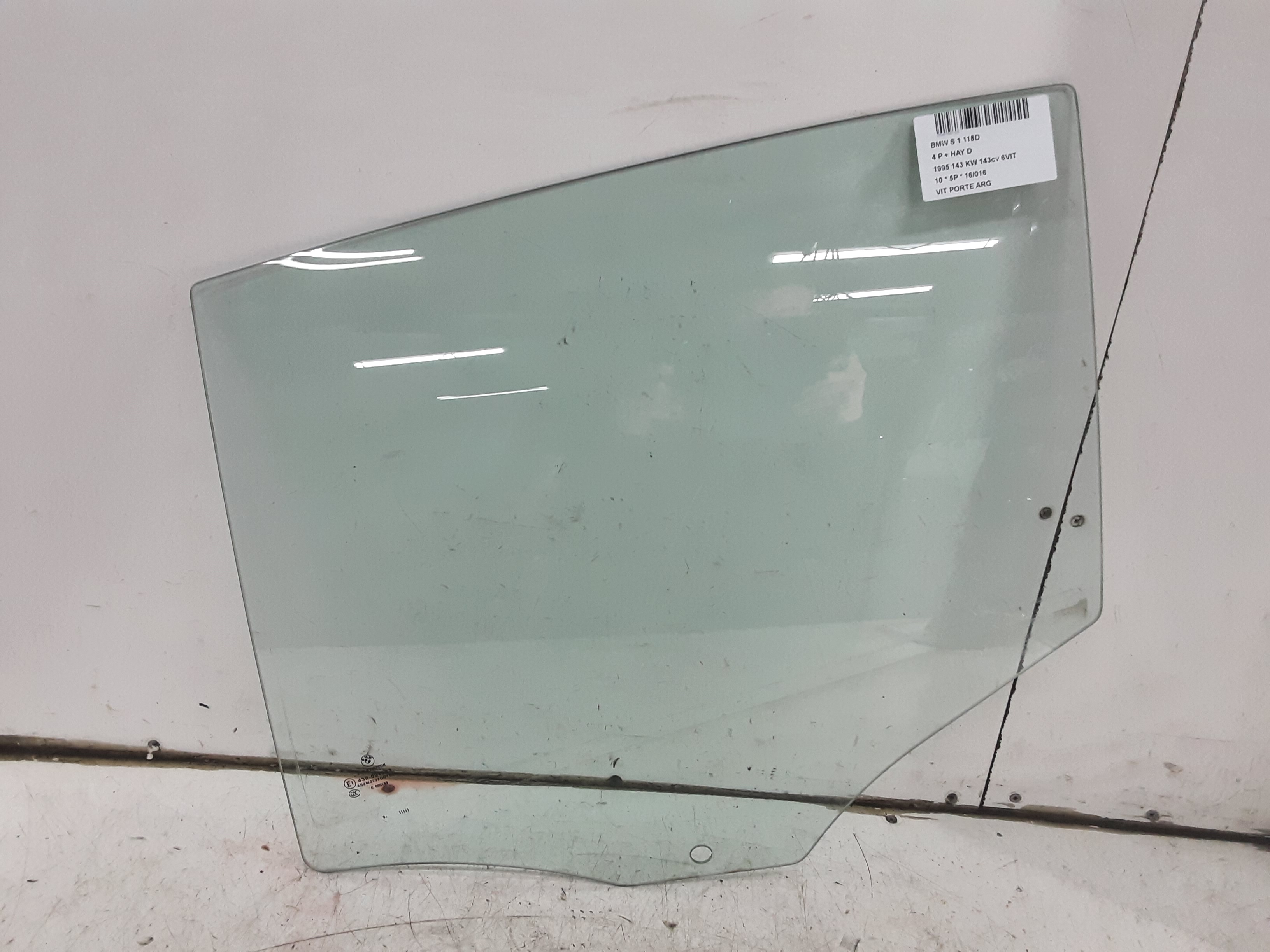 LEFT REAR DOOR WINDOW