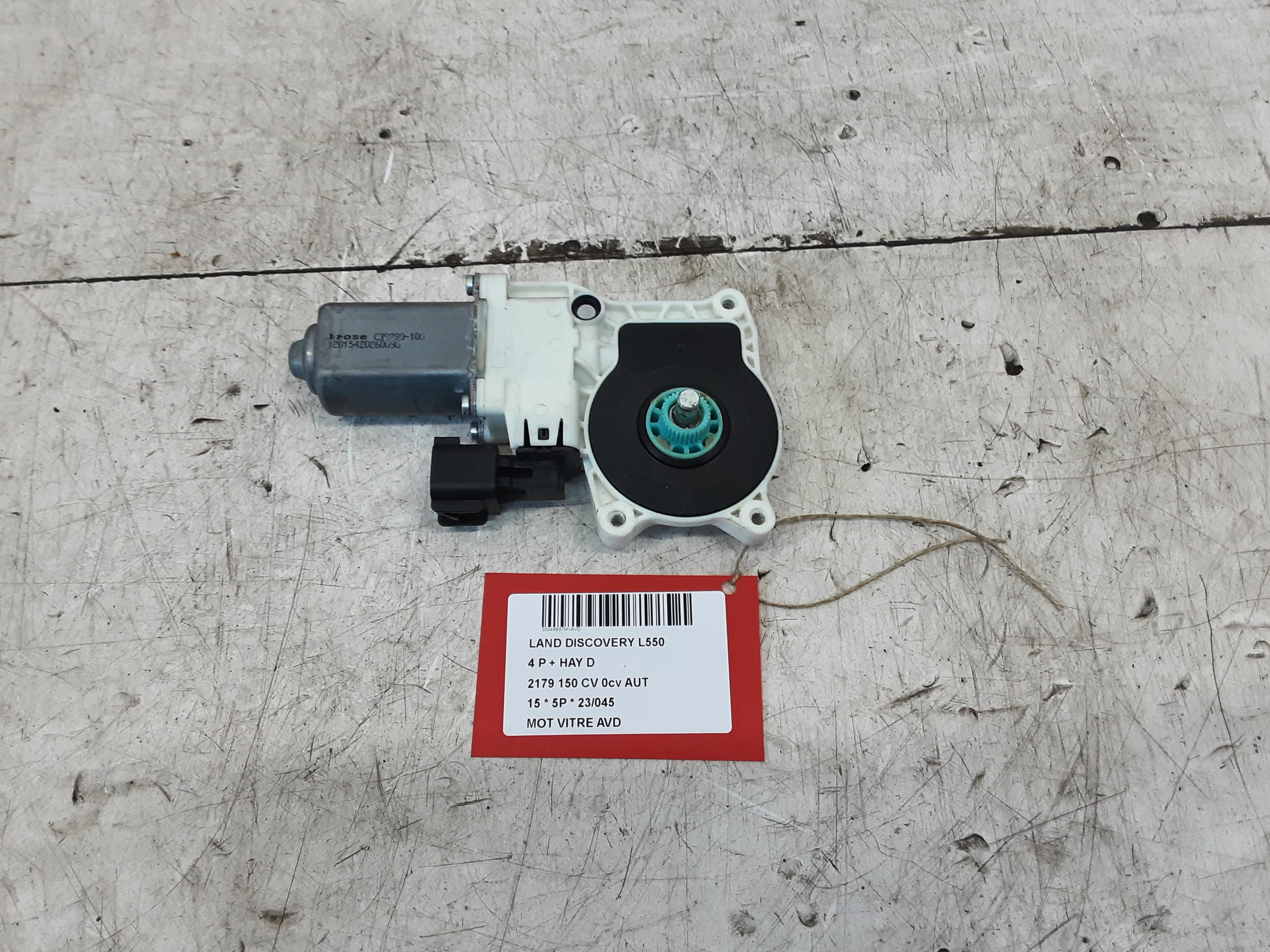 MOTOR RUITMECHANISME VOOR RECHTS