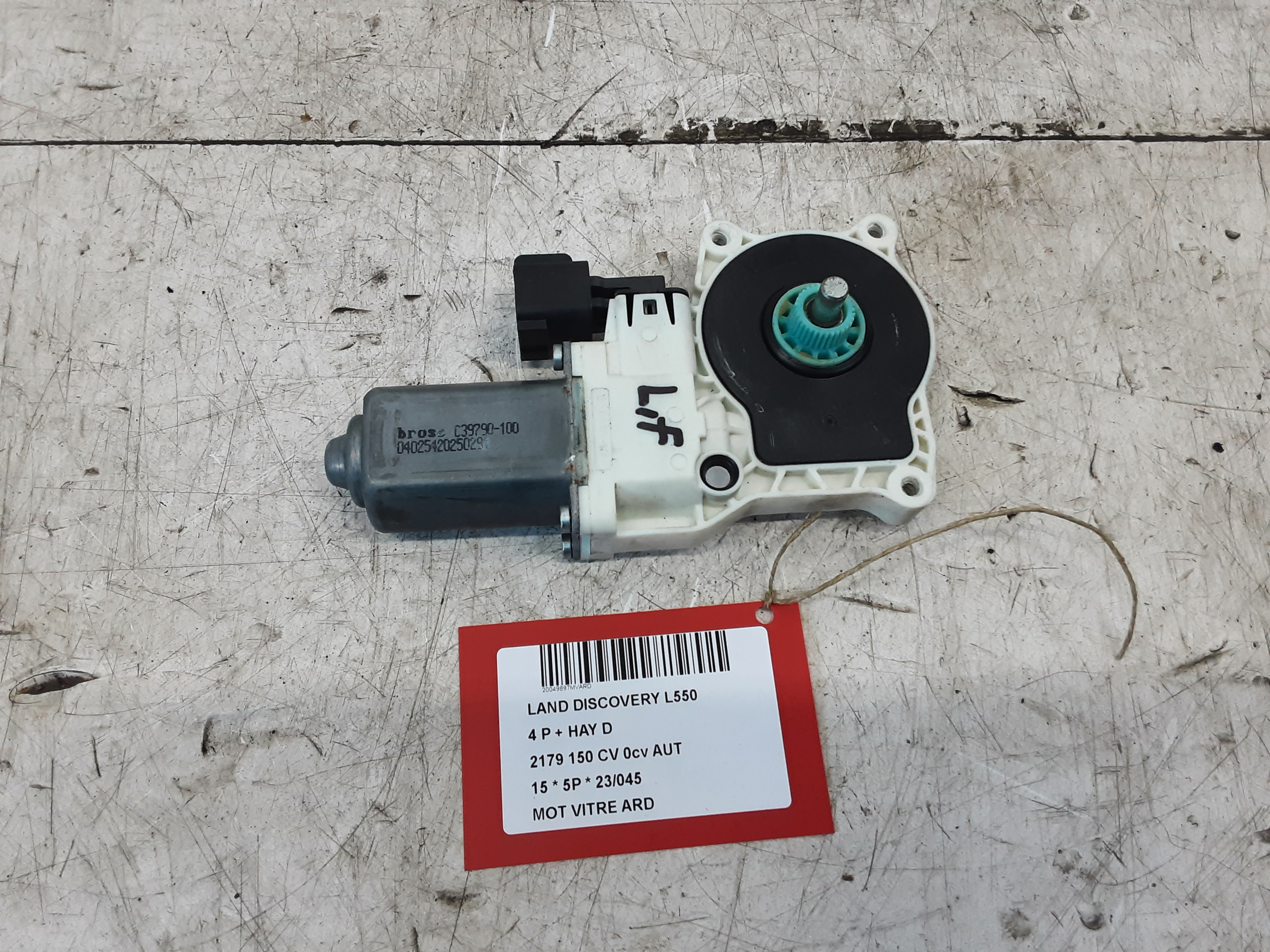 MOTOR RUITMECHANISME VOOR LINKS