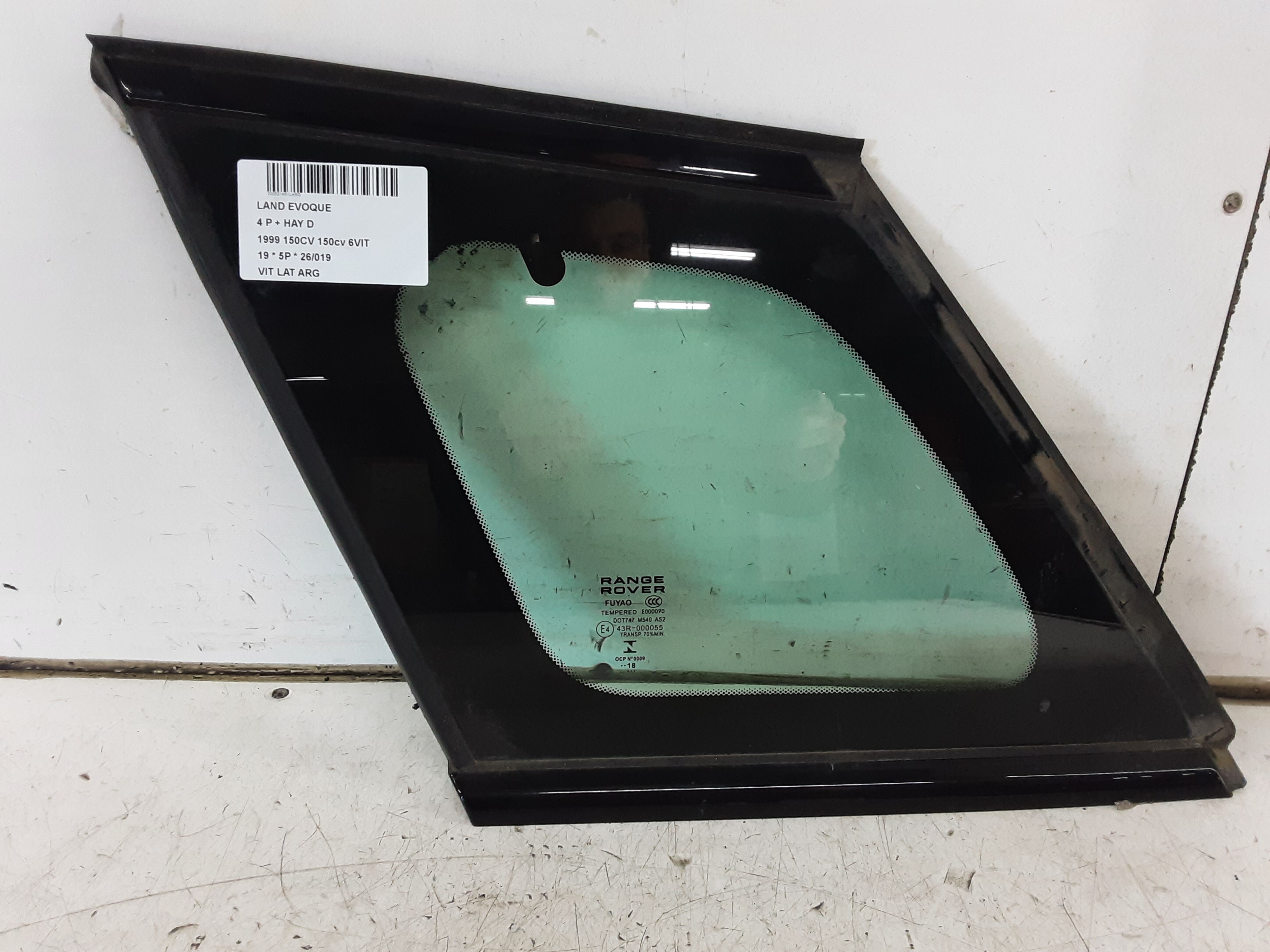 LEFT REAR WINDOW