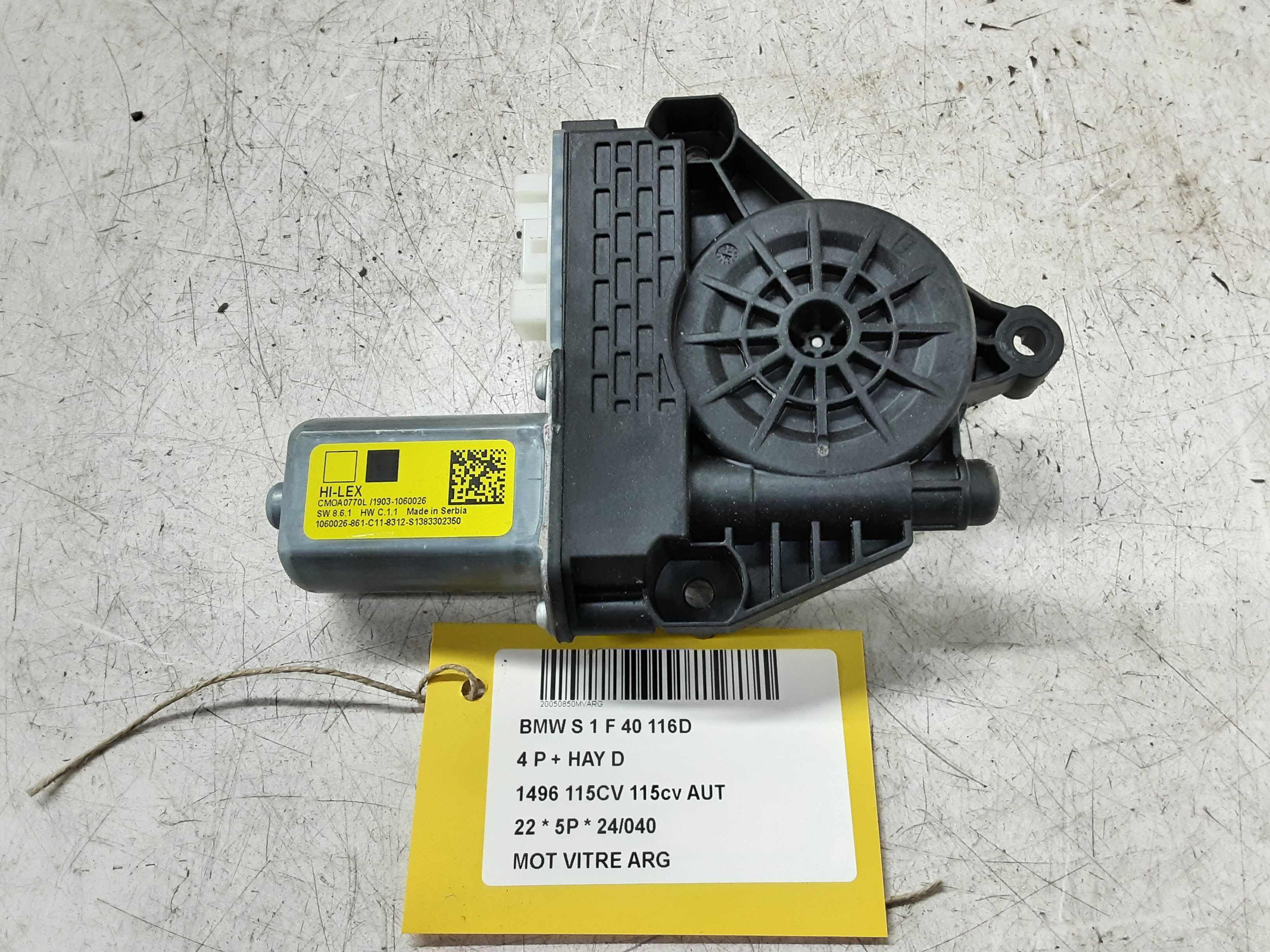 MOTOR RUITMECHANISME ACHTER LINKS