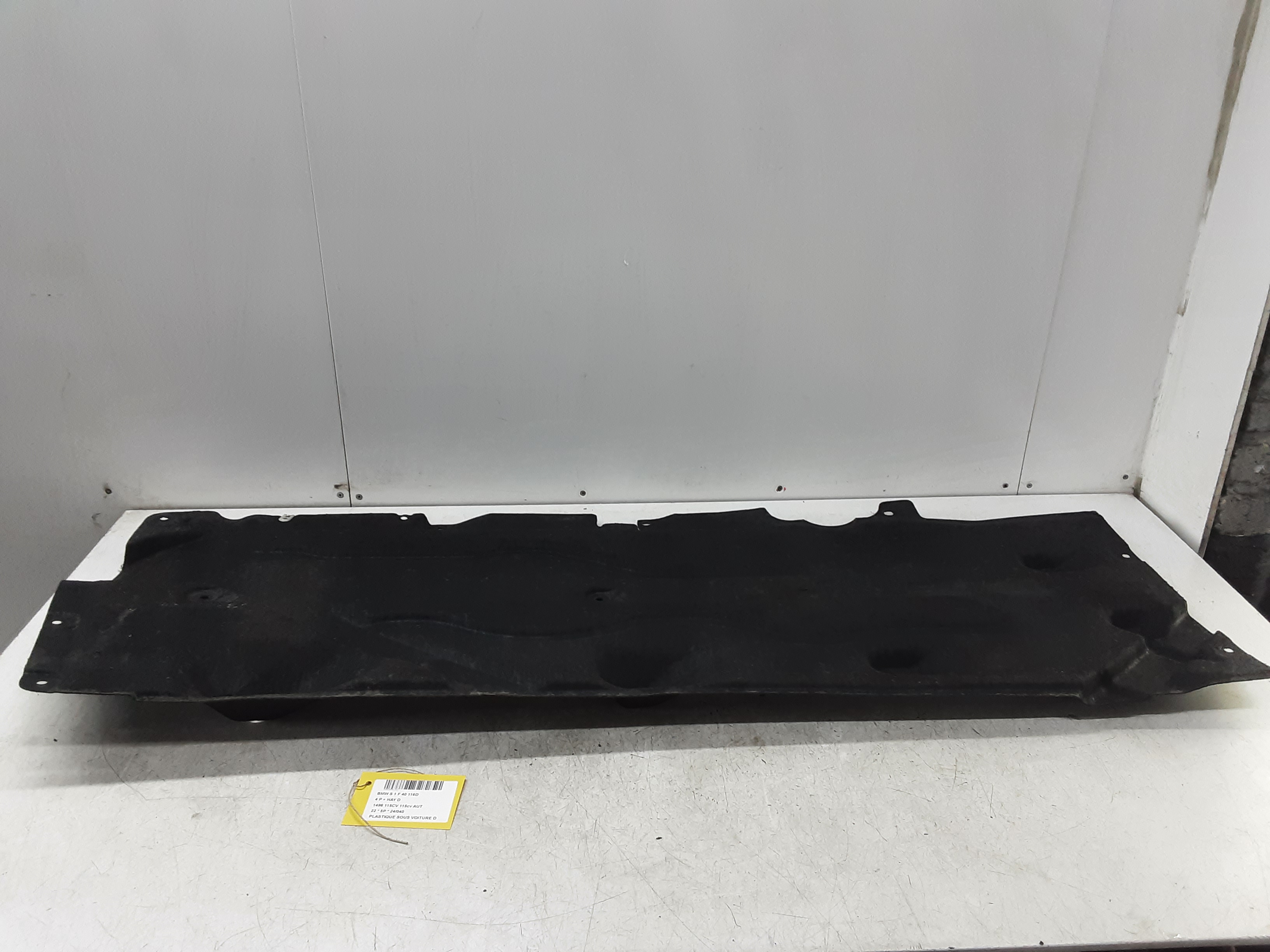 PLASTIEKE BESCHERMPLAAT ONDER AUTO RECHTS