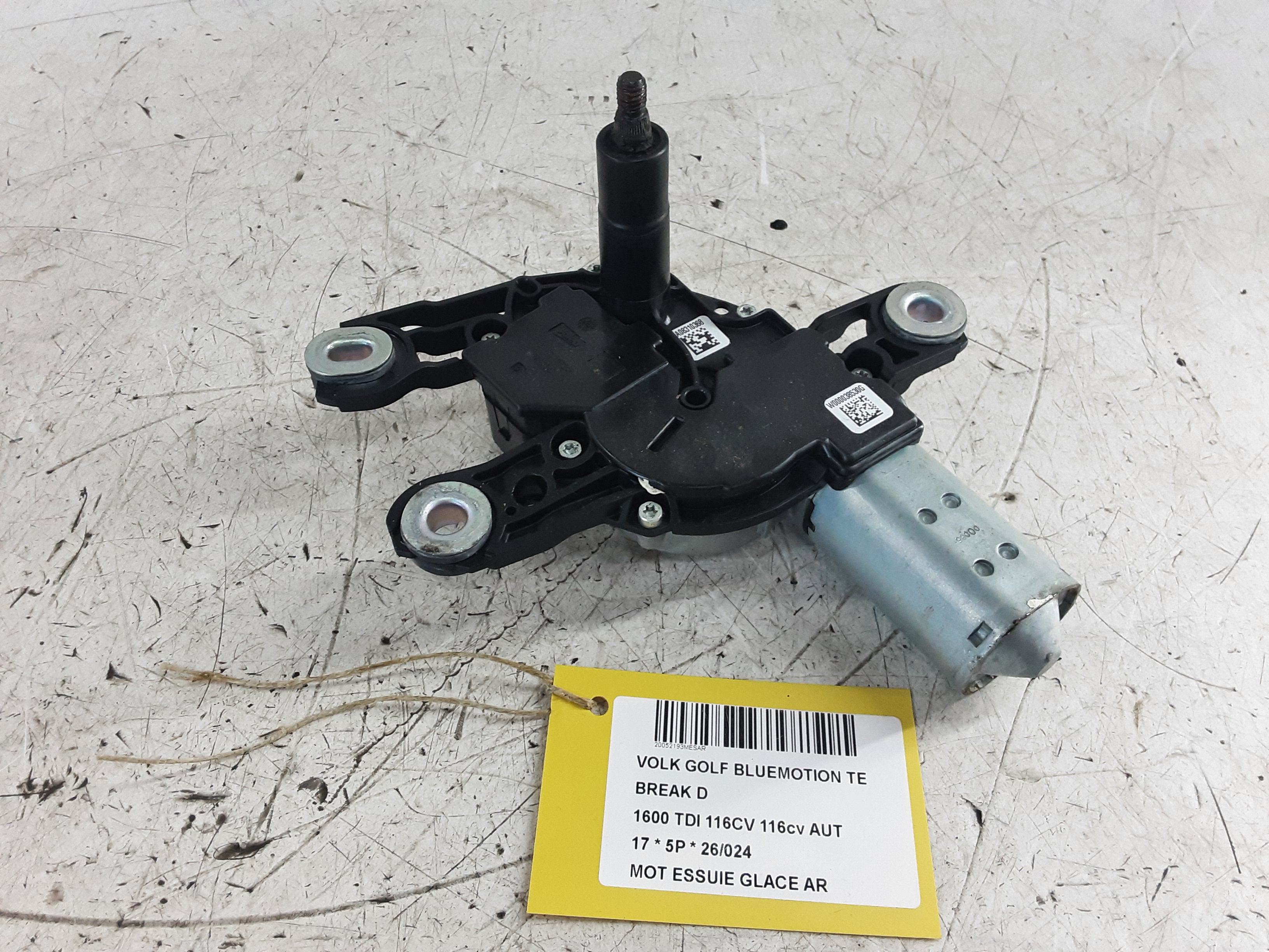 MOTEUR D'ESSUIE-GLACE ARRIERE