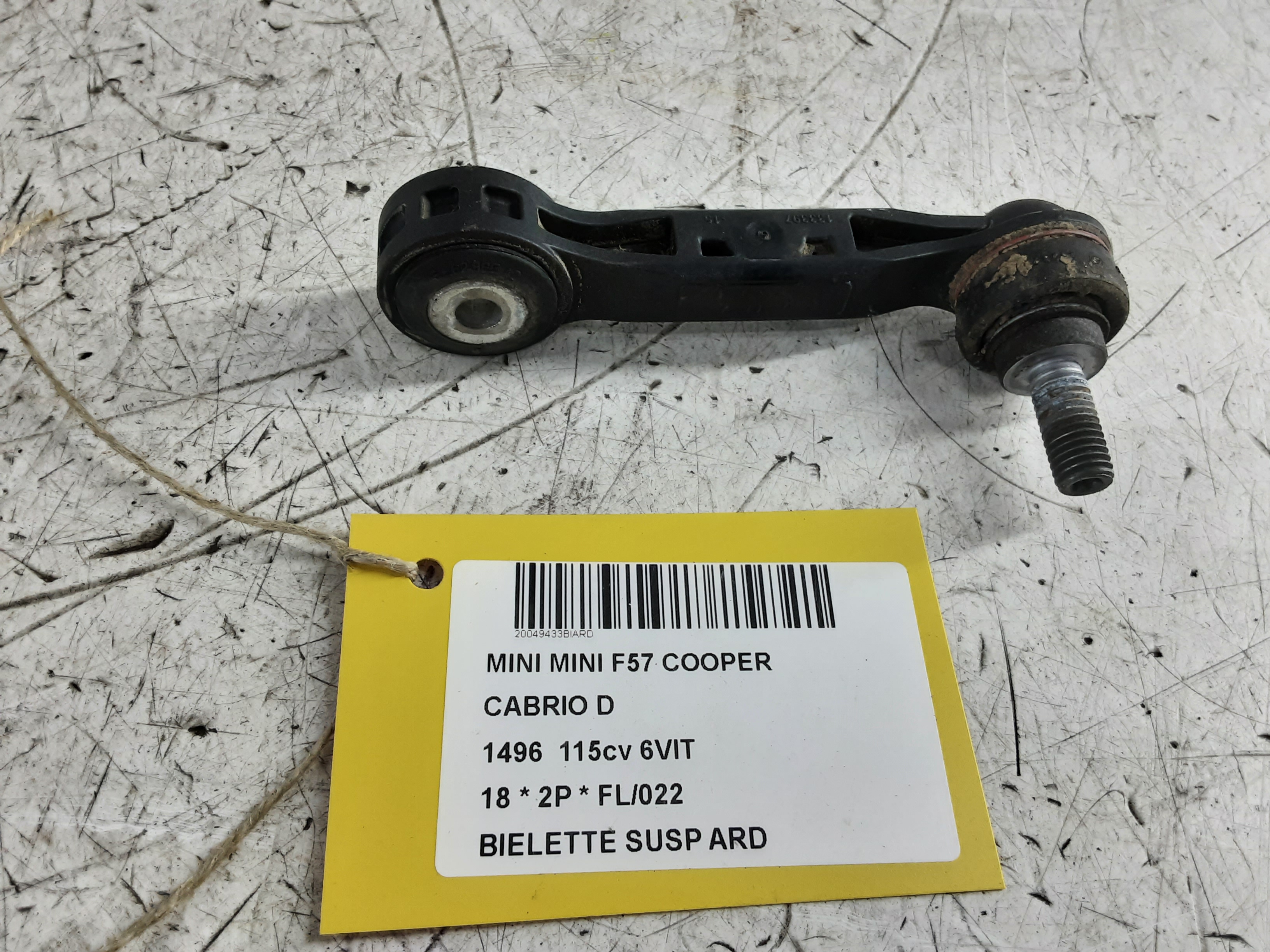 REACTIESTANG ACHTER RECHTS