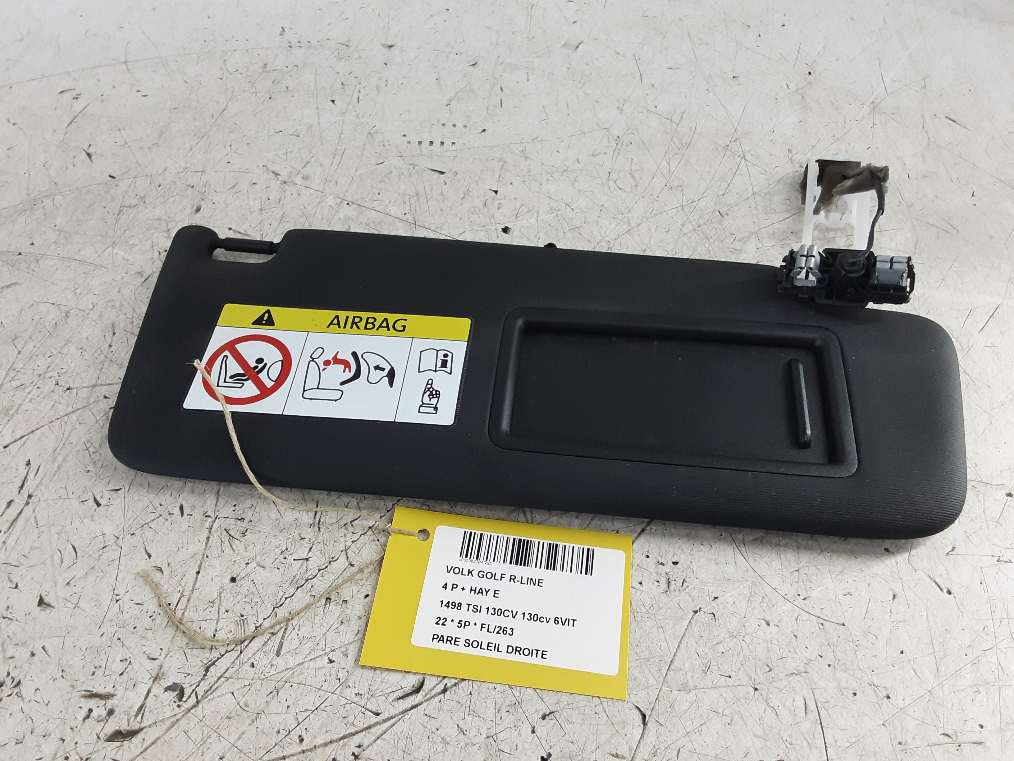 SUN VISOR RIGHT