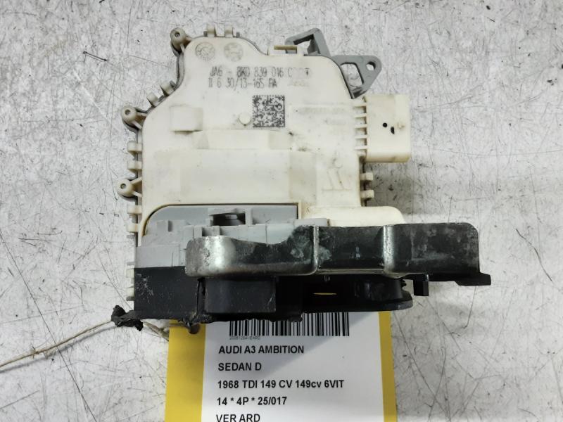VERGRENDELING ACHTER RECHTS Audi A3 4D 5/13 - 16