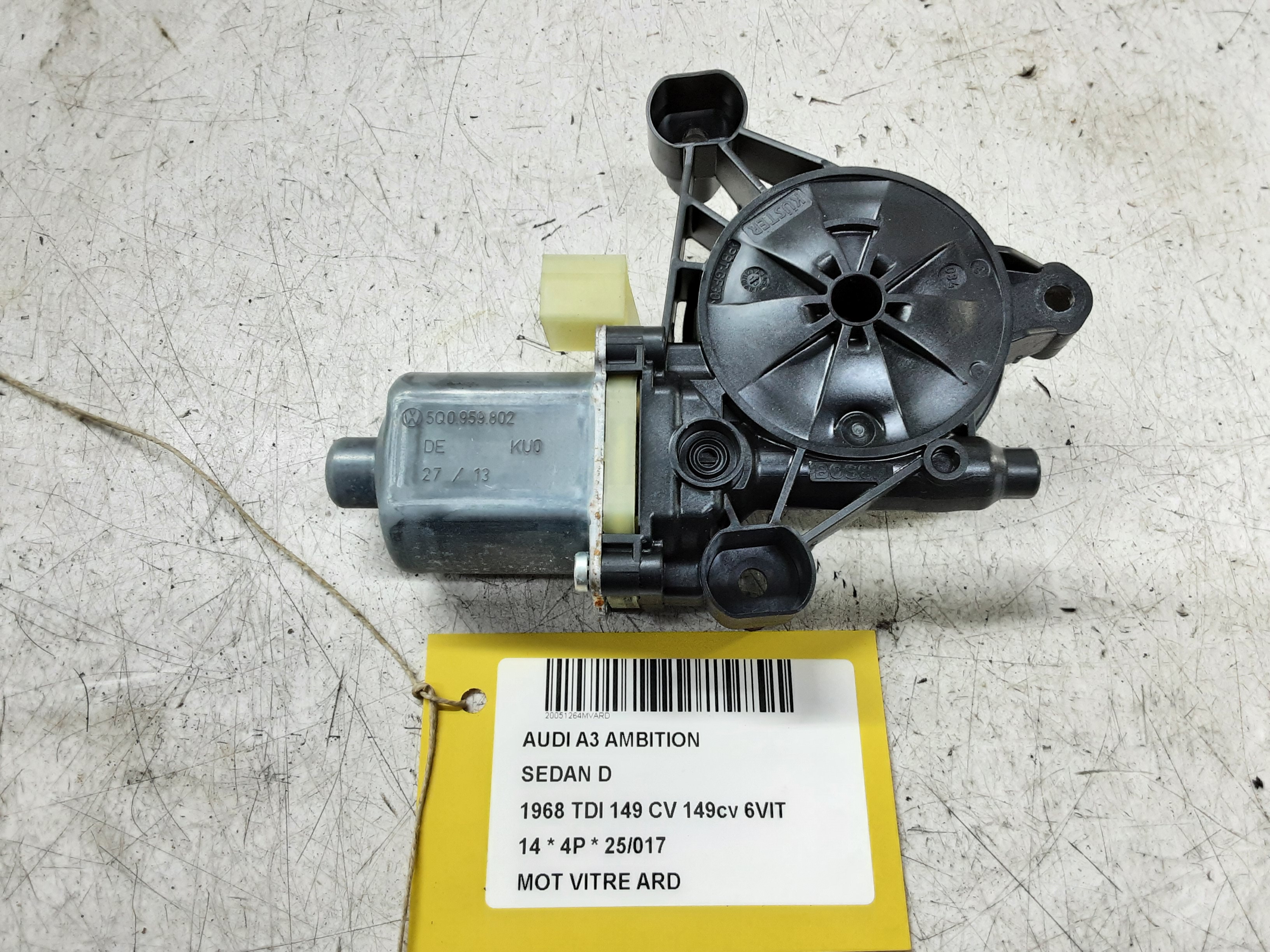 MOTOR RUITMECHANISME ACHTER RECHTS