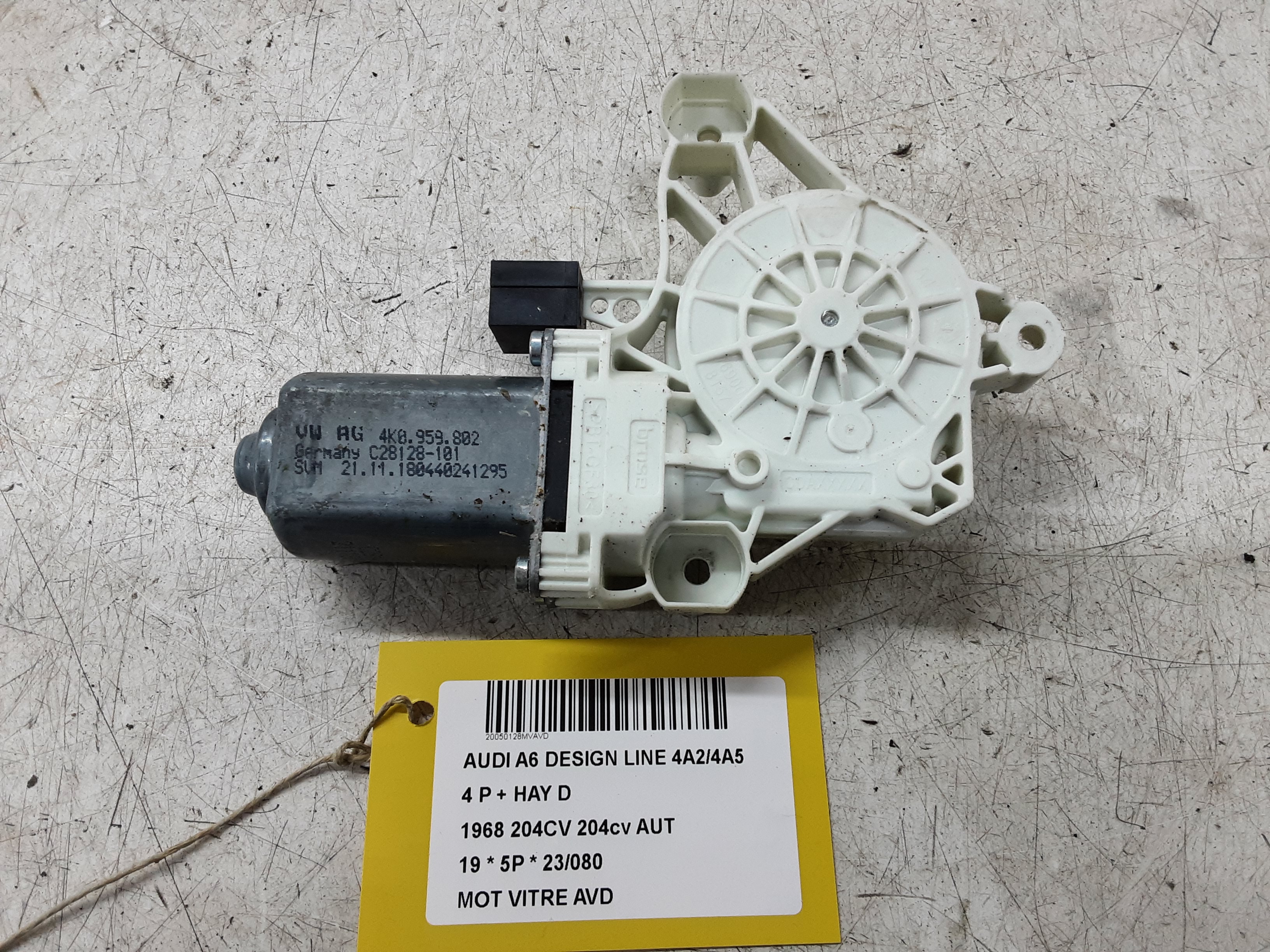 MOTOR RUITMECHANISME VOOR RECHTS