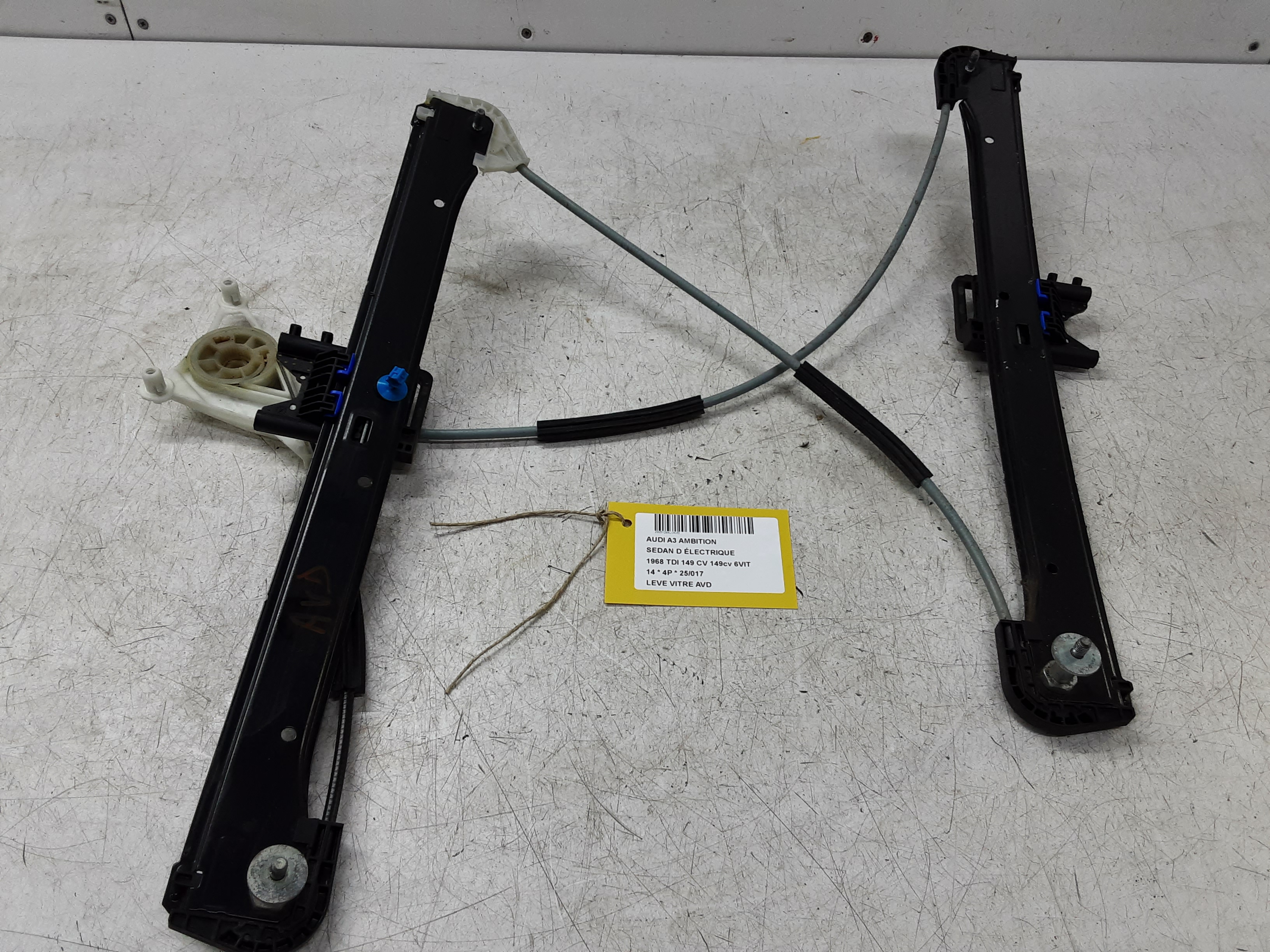 RUITMECHANISME VOOR RECHTS Audi A3 4D 5/13 - 16