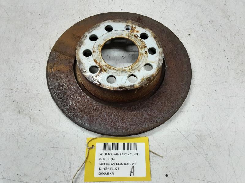 DISQUE ARRIERE Vw TOURAN 08/10 - 15