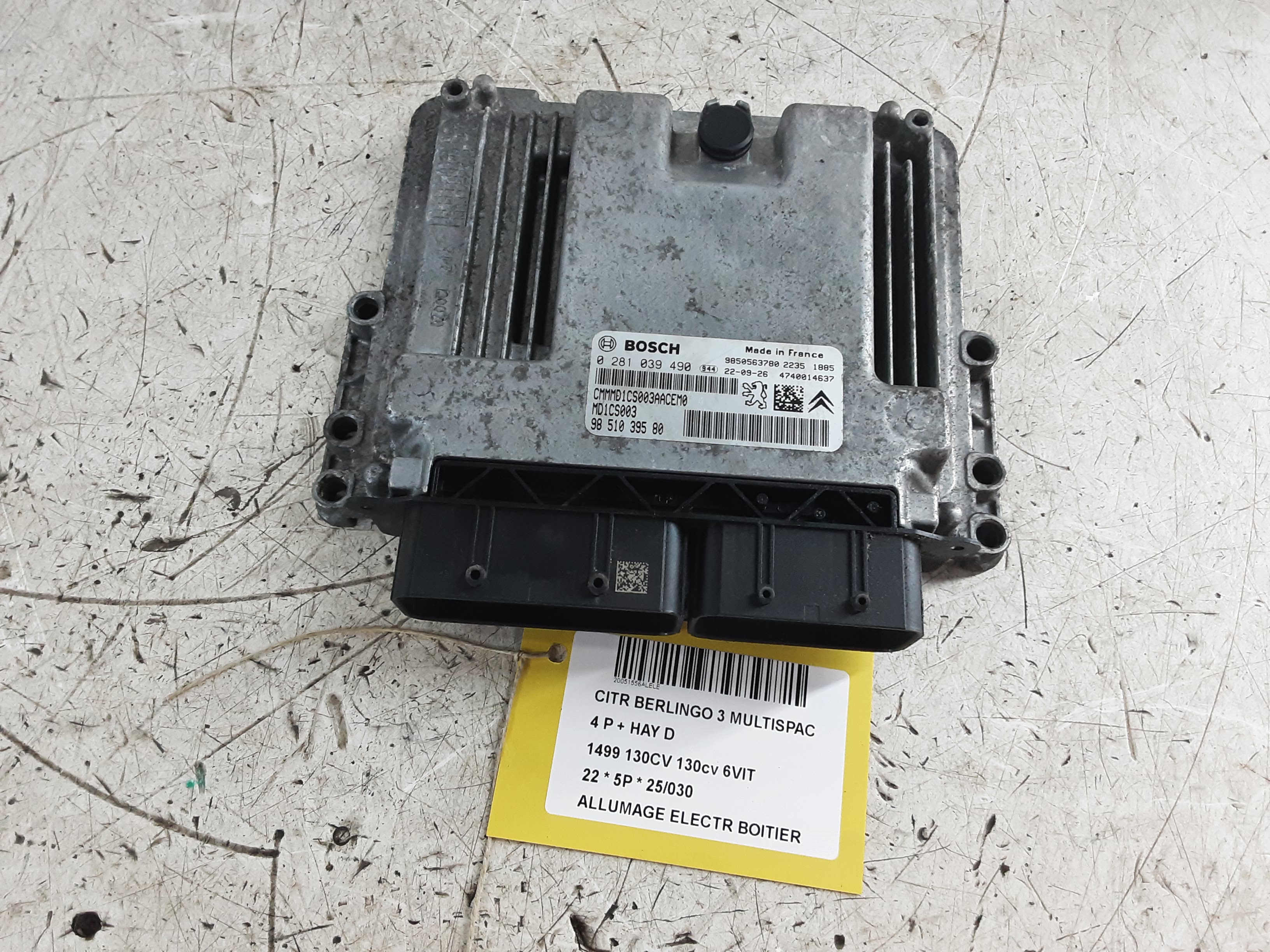 ONTSTEKINGSMODULE Citroen BERLINGO 9/18+