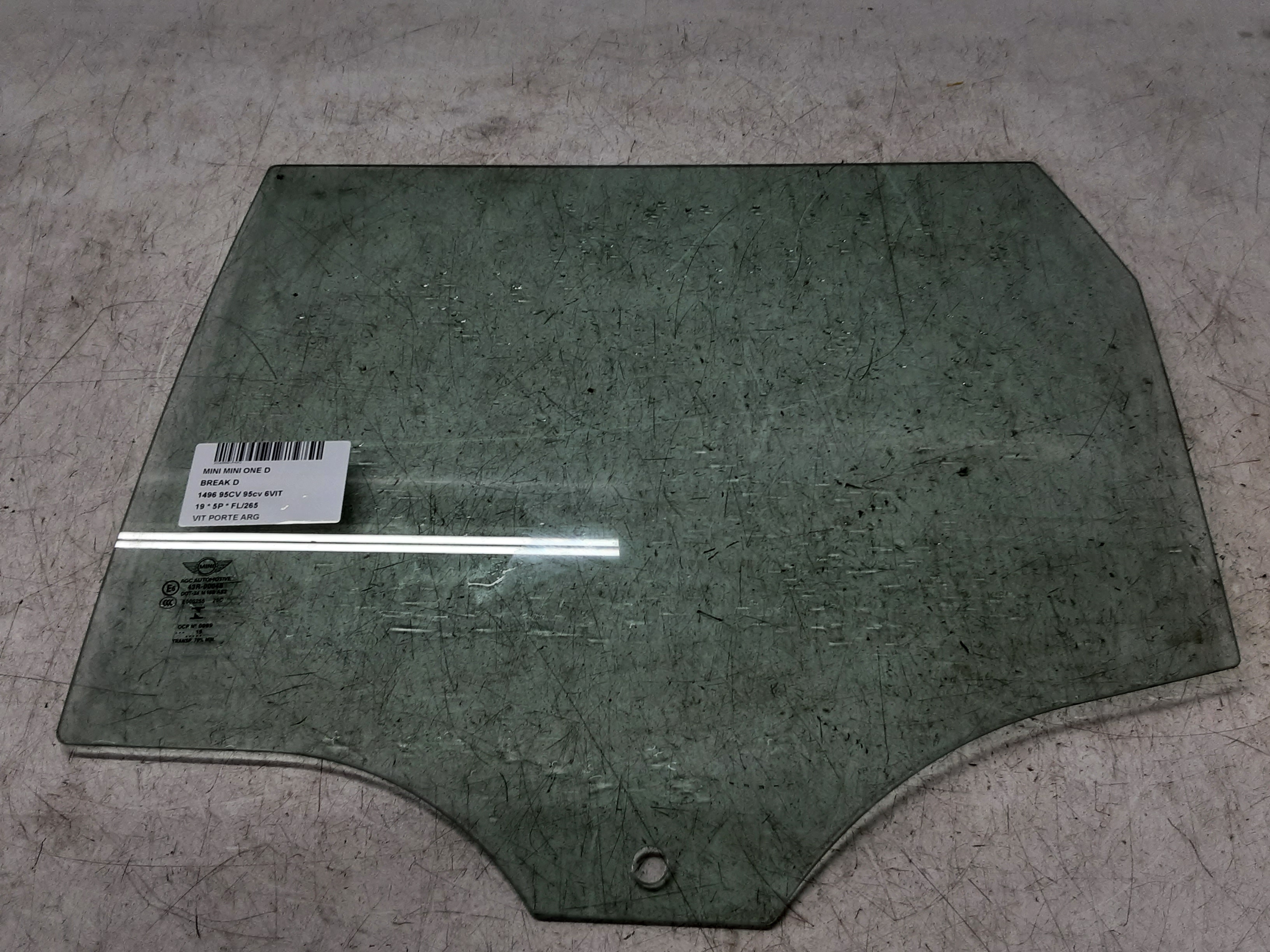 LEFT REAR DOOR WINDOW Mini F55 5-portes : 07/14 - 3/21