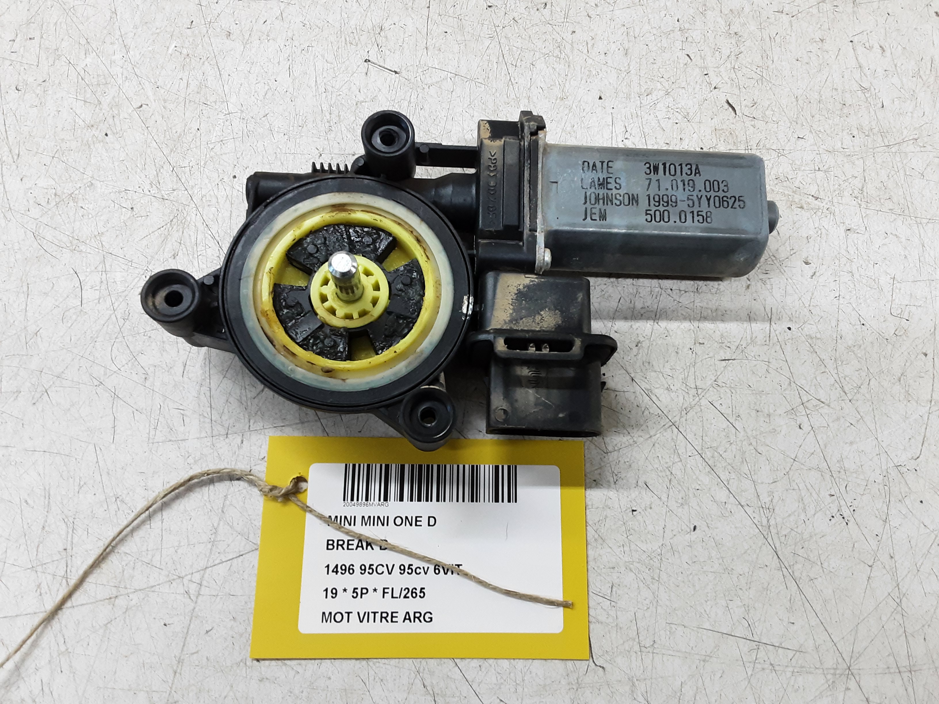 MOTOR RUITMECHANISME ACHTER LINKS