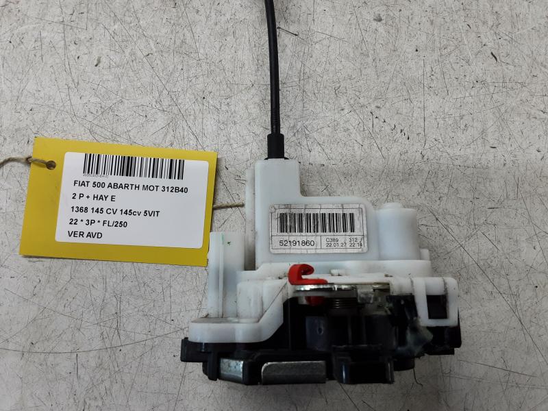 VERROUILLAGE DE PORTE AVANT DROITE Fiat 500 7/15+