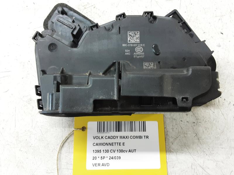 VERROUILLAGE DE PORTE AVANT DROITE Vw CADDY 05/15 - 20