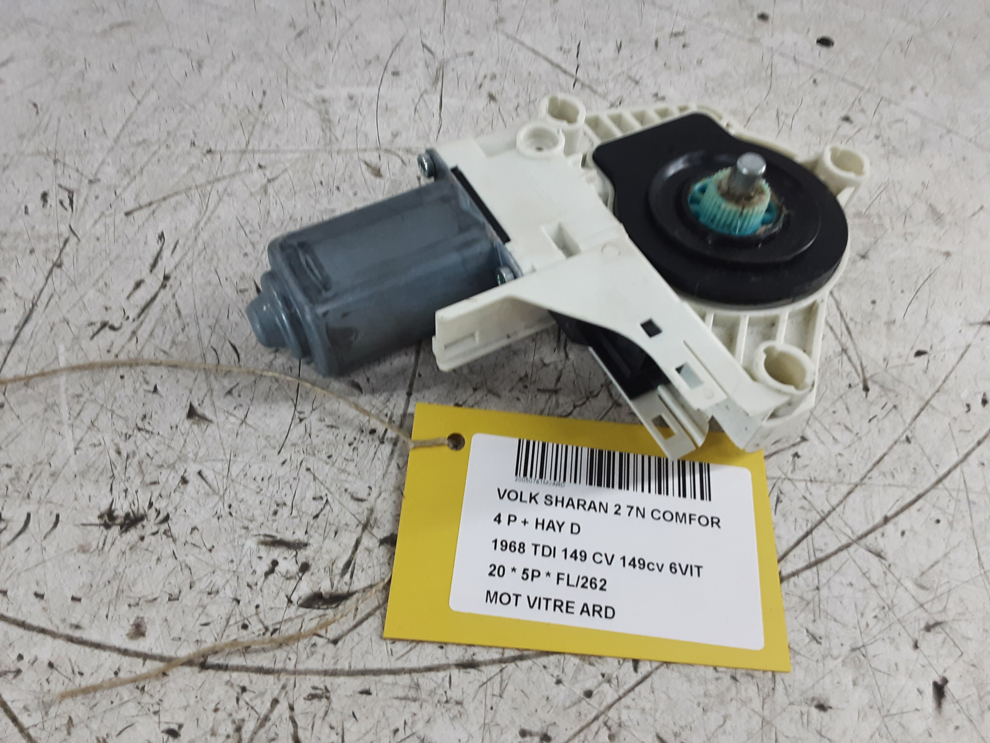 MOTOR RUITMECHANISME ACHTER RECHTS