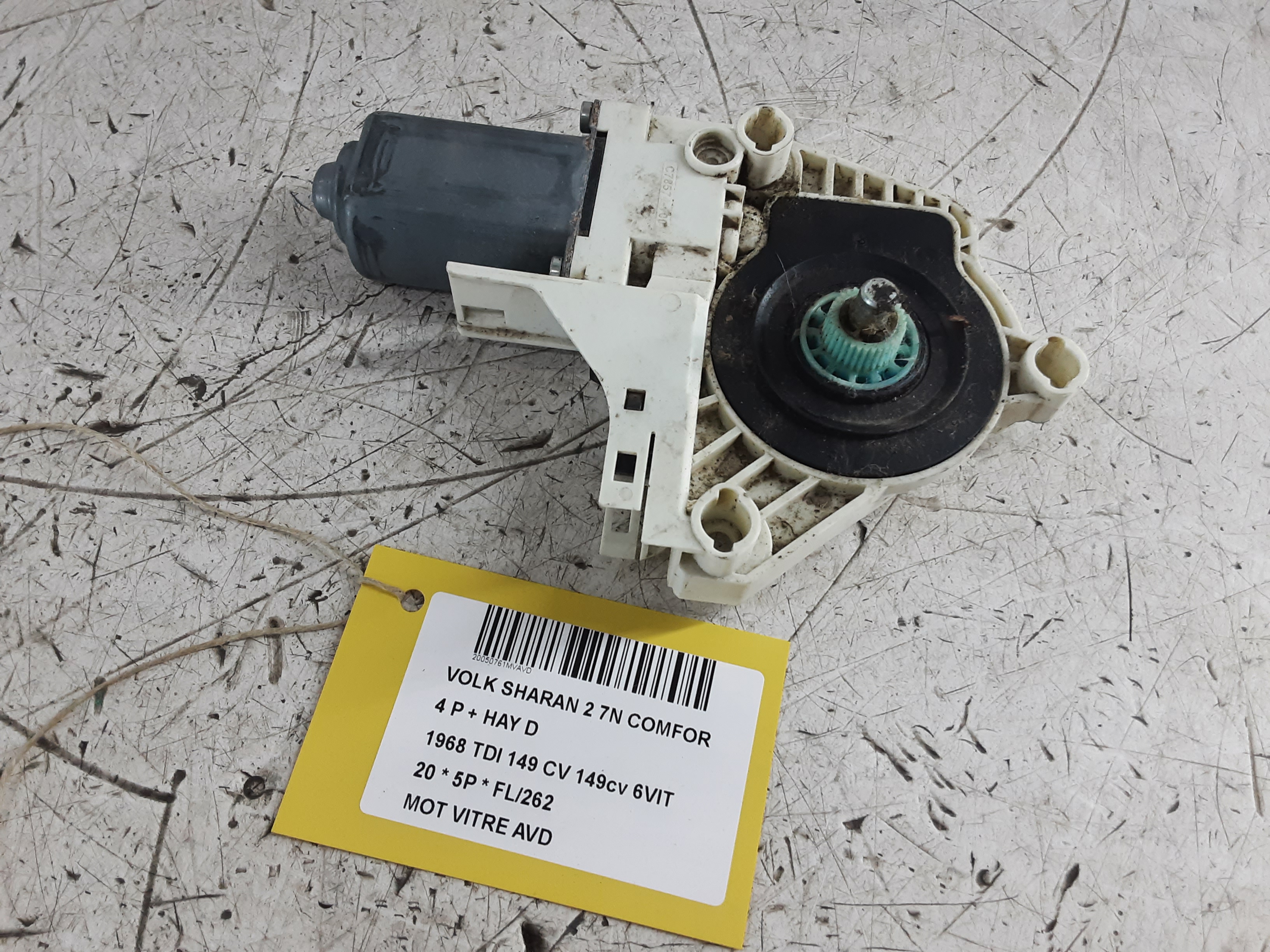 MOTOR RUITMECHANISME VOOR RECHTS
