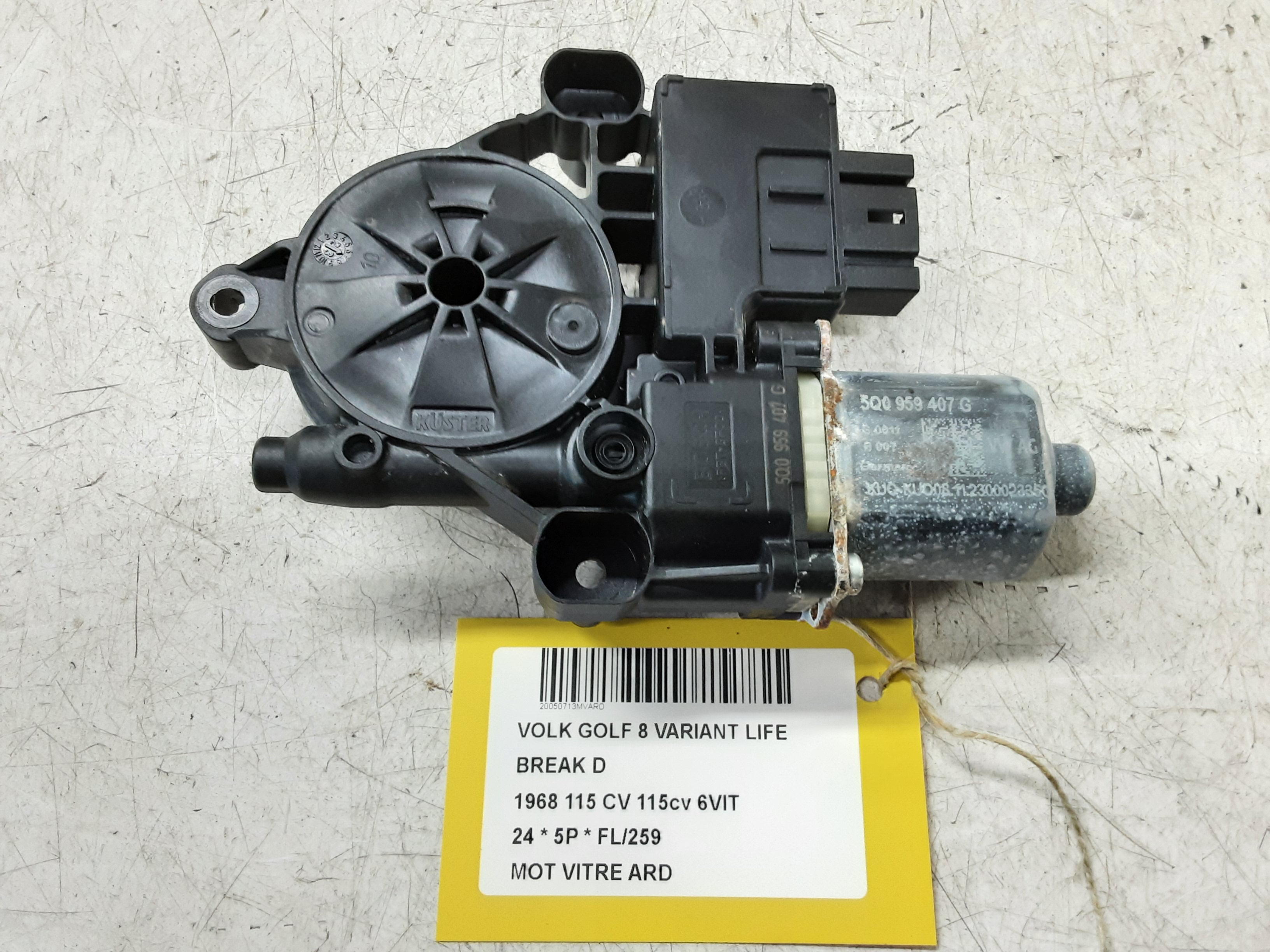 MOTOR RUITMECHANISME ACHTER RECHTS