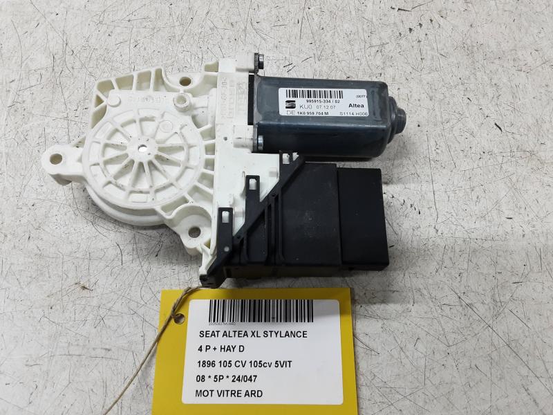 MOTOR RUITMECHANISME ACHTER RECHTS Seat ALTEA 04+