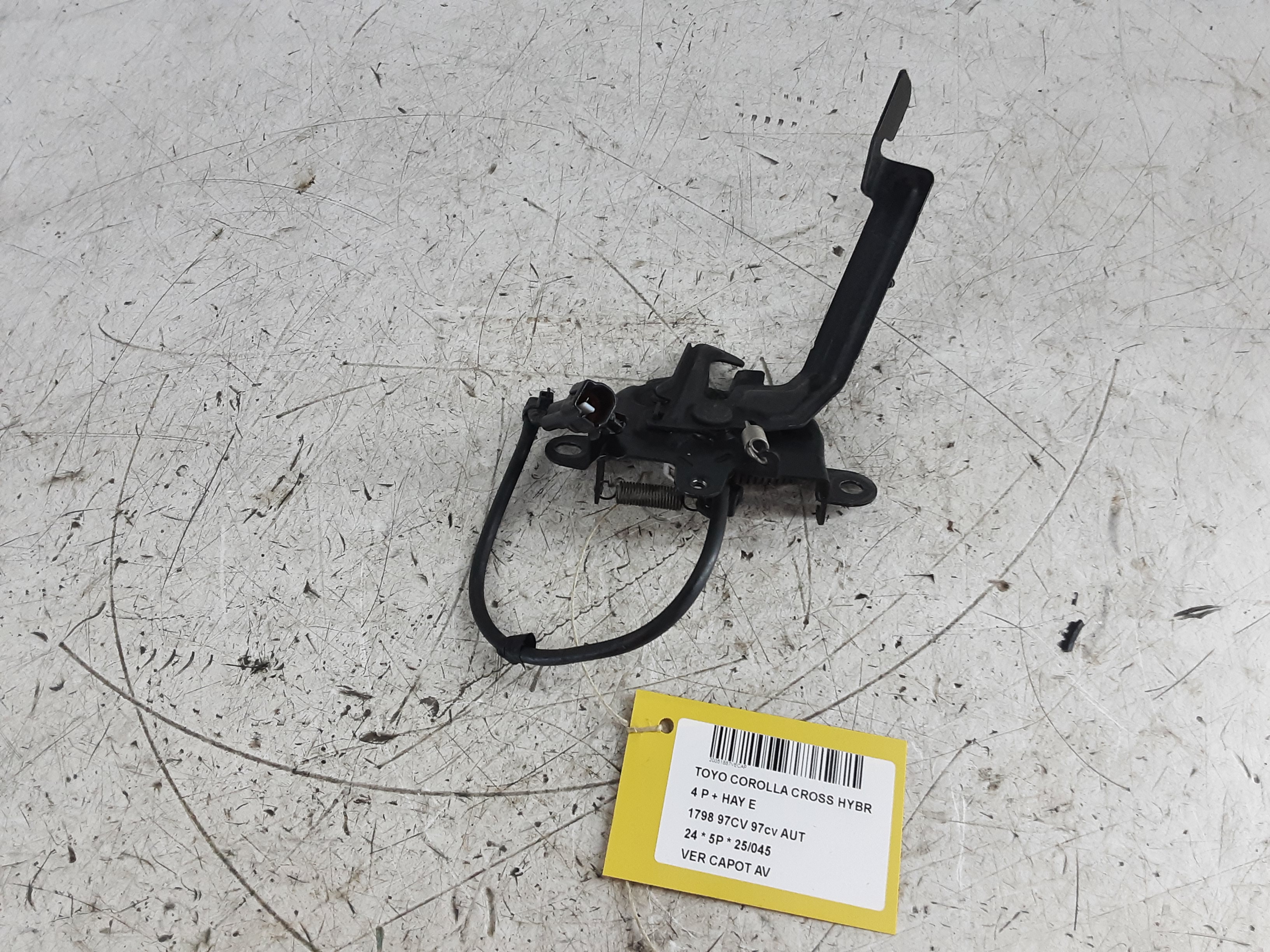 VERGRENDELING MOTORKAP