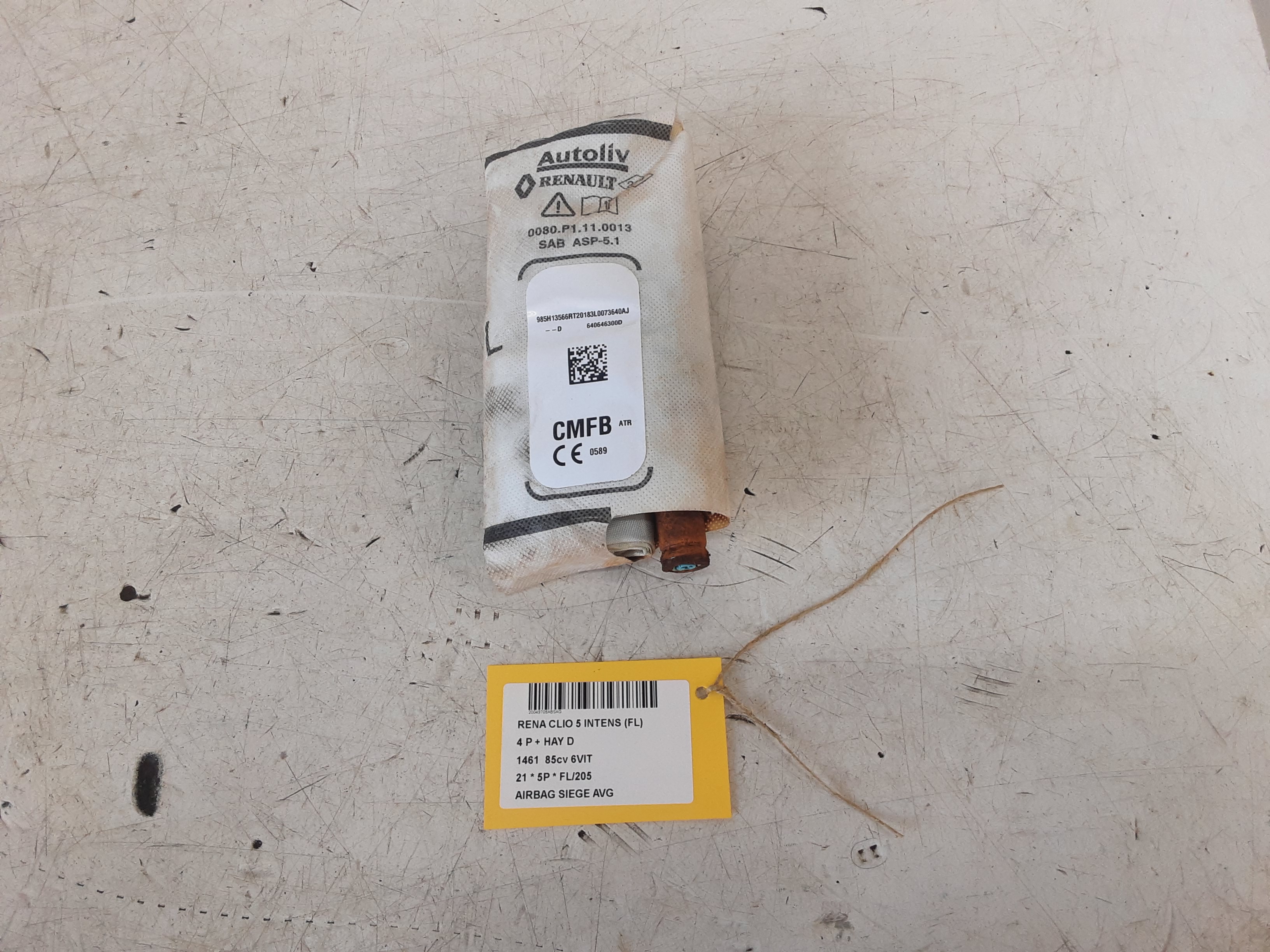 AIRBAG DE SIEGE AVANT GAUCHE
