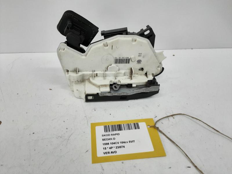 VERROUILLAGE DE PORTE AVANT DROITE Skoda RAPID 12/12 - 5/17