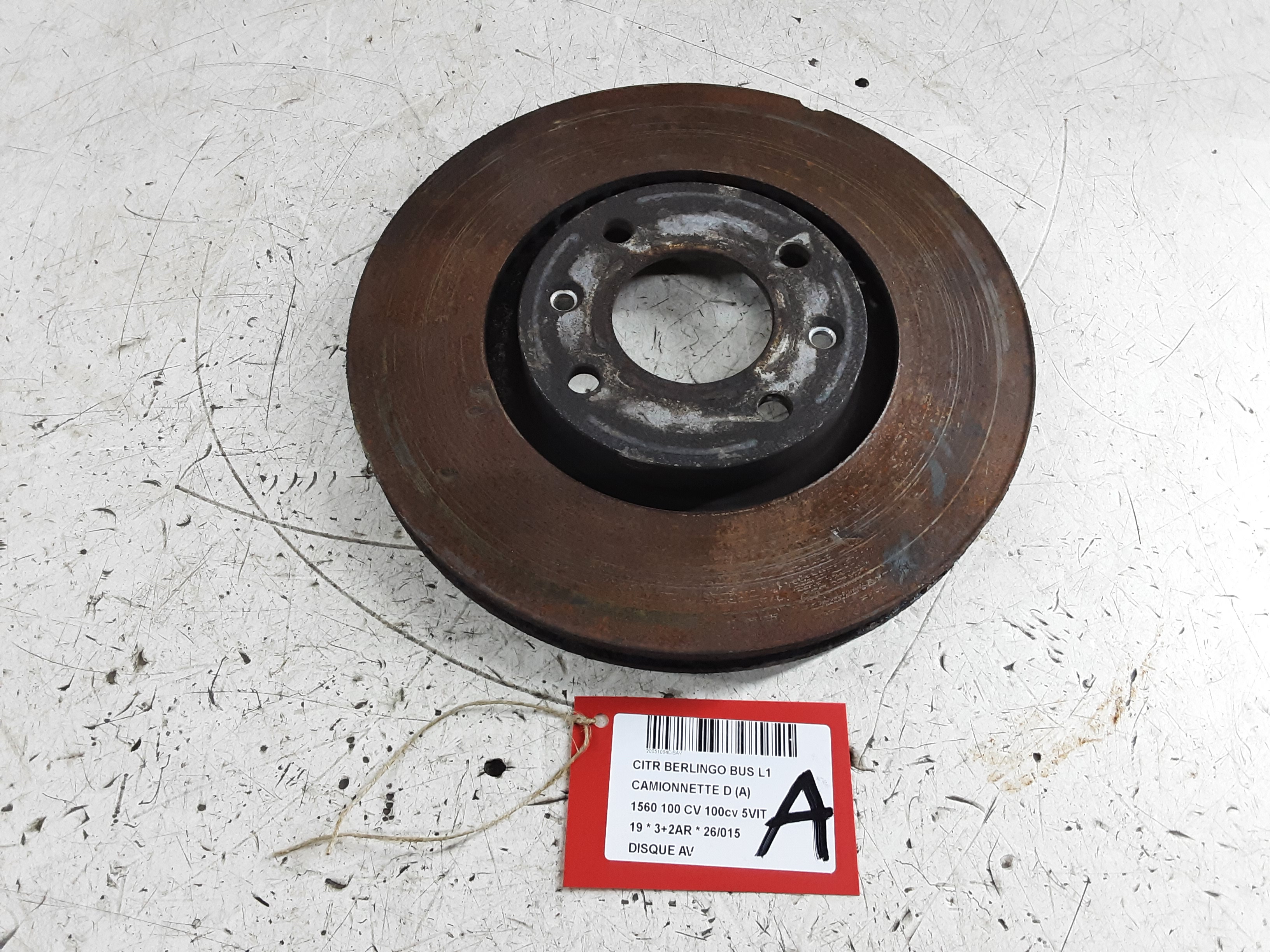 FRONT BRAKE DISC Citroen BERLINGO 08 - 18