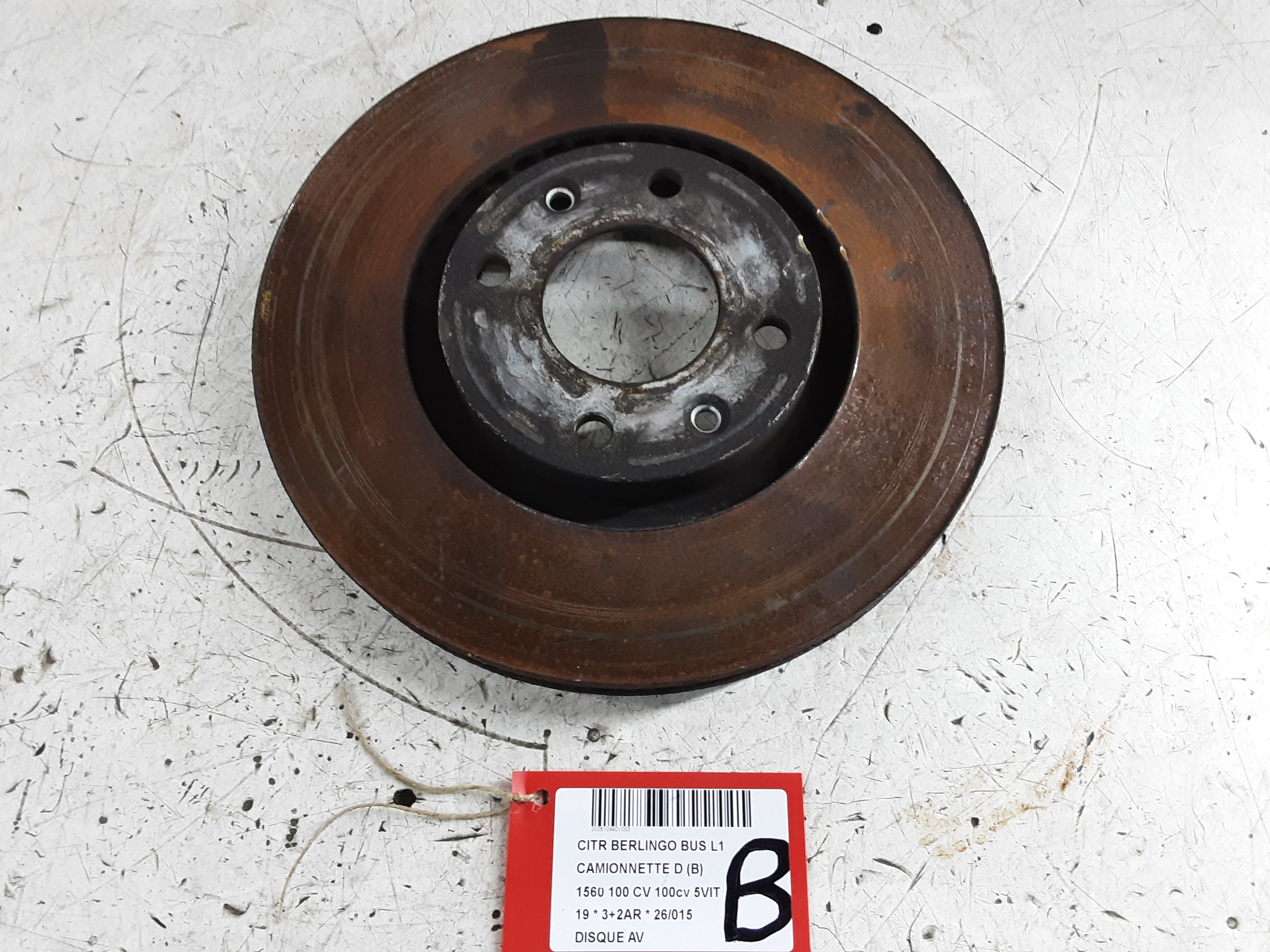 FRONT BRAKE DISC Citroen BERLINGO 08 - 18
