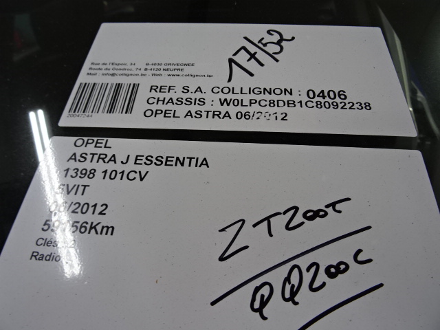 Opel ASTRA J 10 - 15 5P/D 