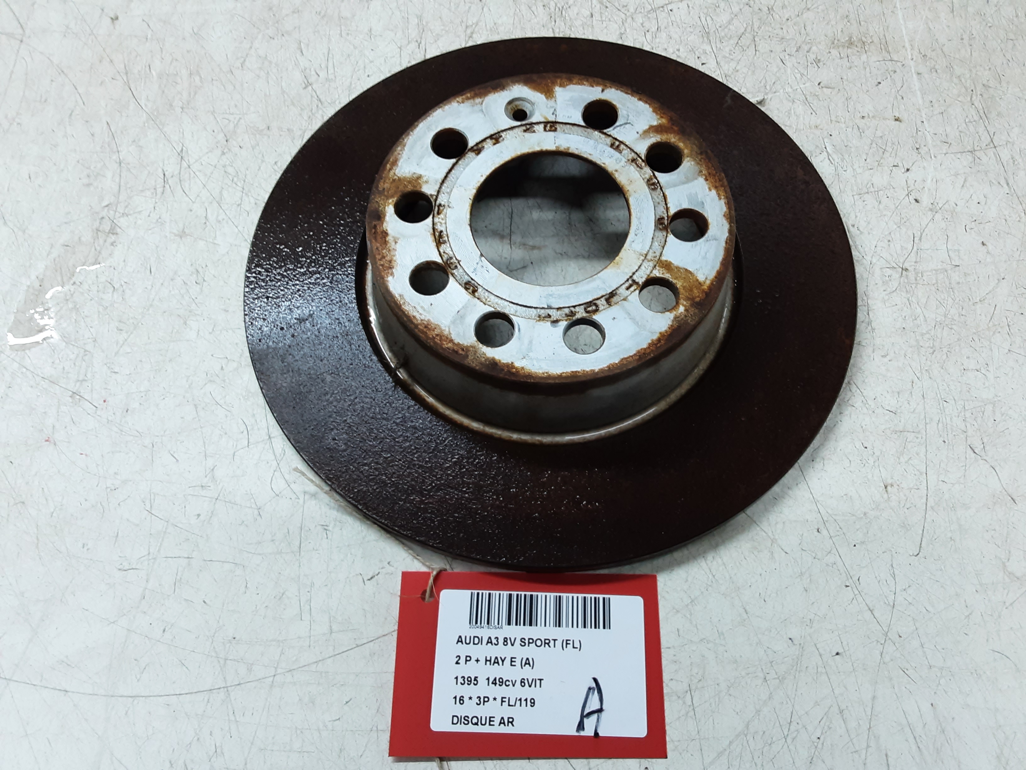 REMSCHIJF ACHTER Audi A3 3,5D 7/16 - 20