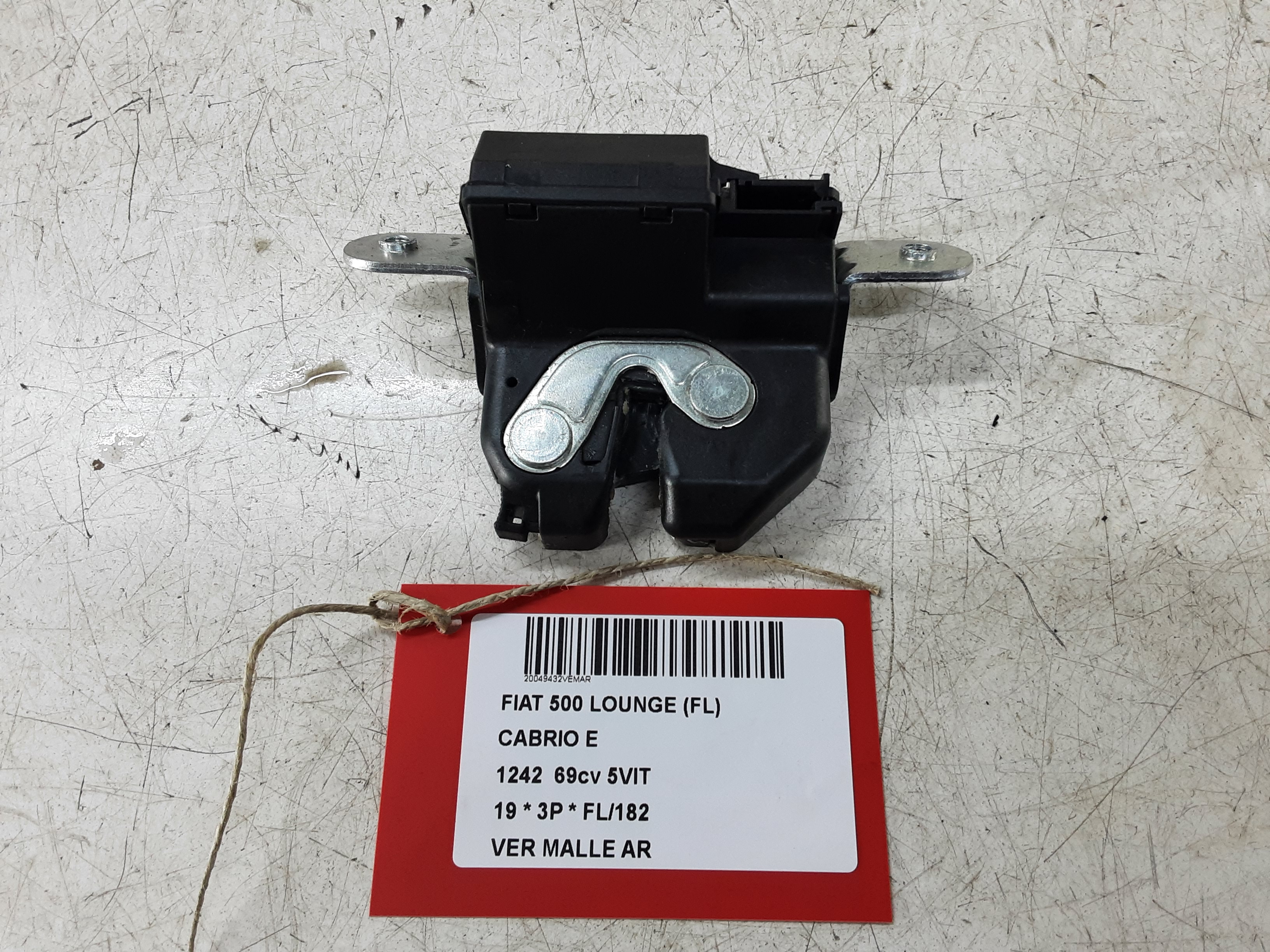 CENTRALE VERGRENDELING DEKSEL Fiat 500 7/15+
