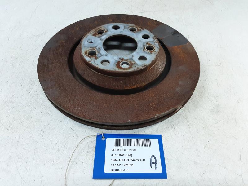 DISQUE ARRIERE Vw GOLF VII 1/17 - 2/20 FaceLift