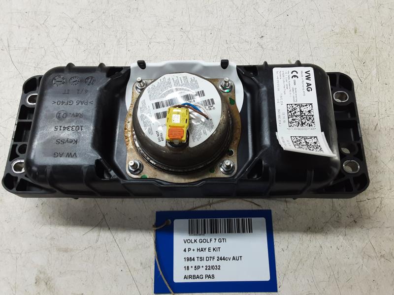AIRBAG PASSAGIER Vw GOLF VII 1/17 - 2/20 FaceLift