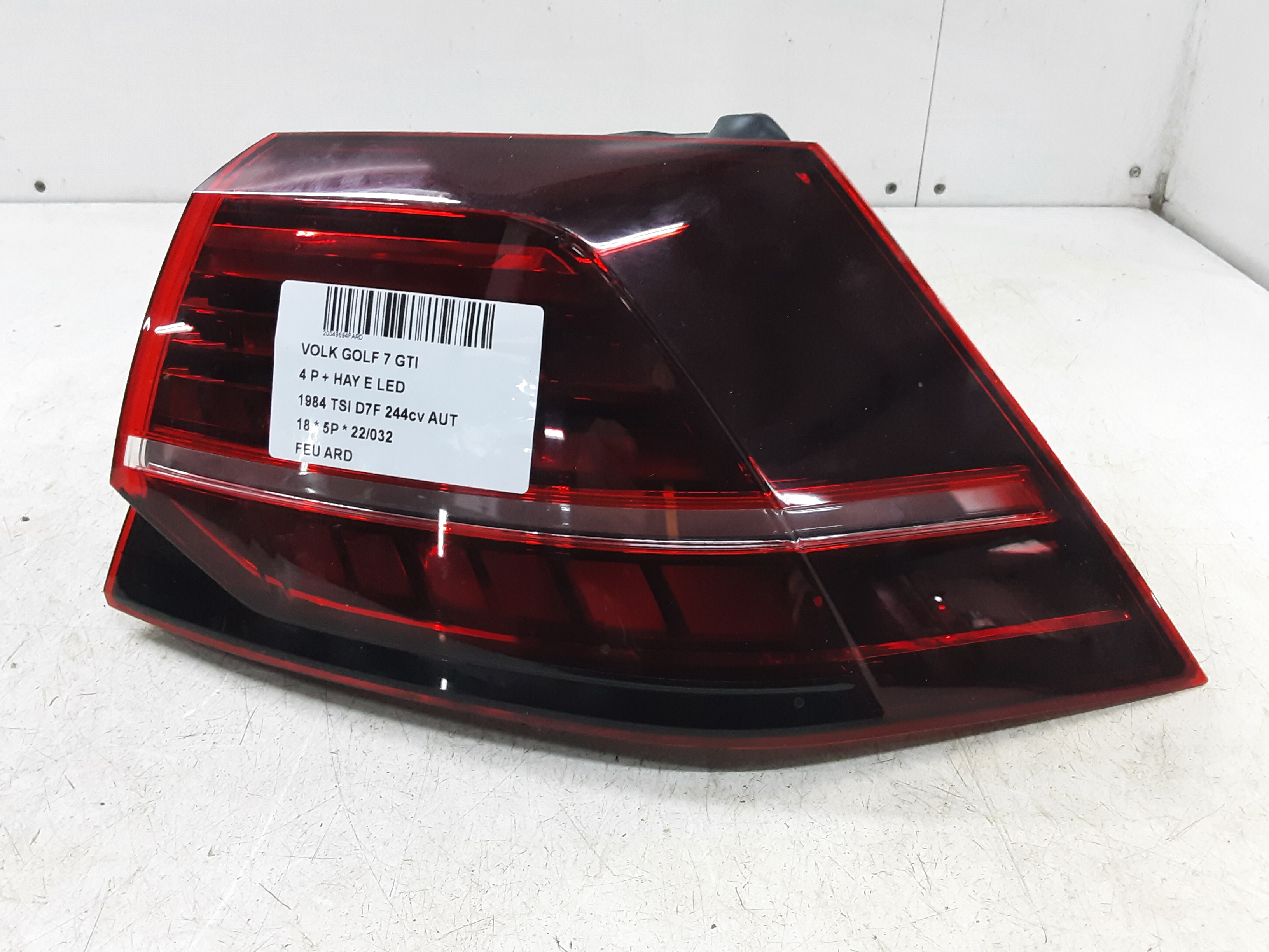 ACHTERLICHT RECHTS Vw GOLF VII 1/17 - 2/20 FaceLift