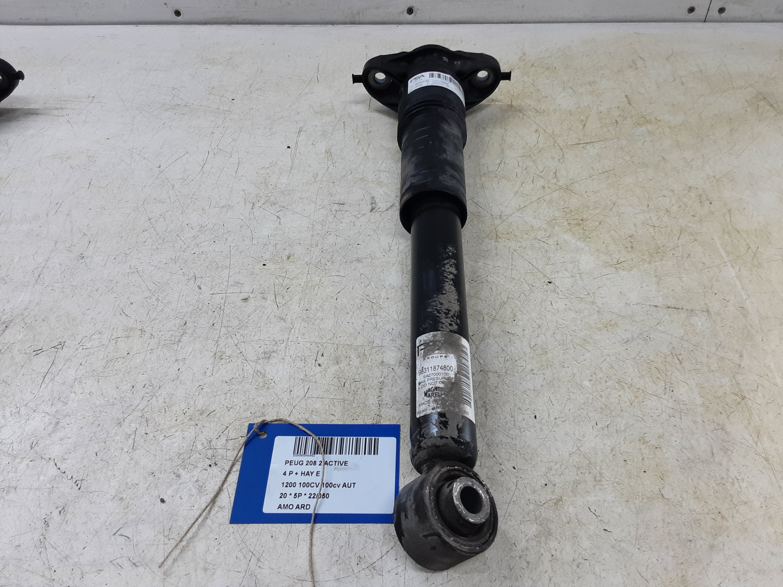 AMORTISSEUR ARRIERE DROITE Peugeot 208 6/19+
