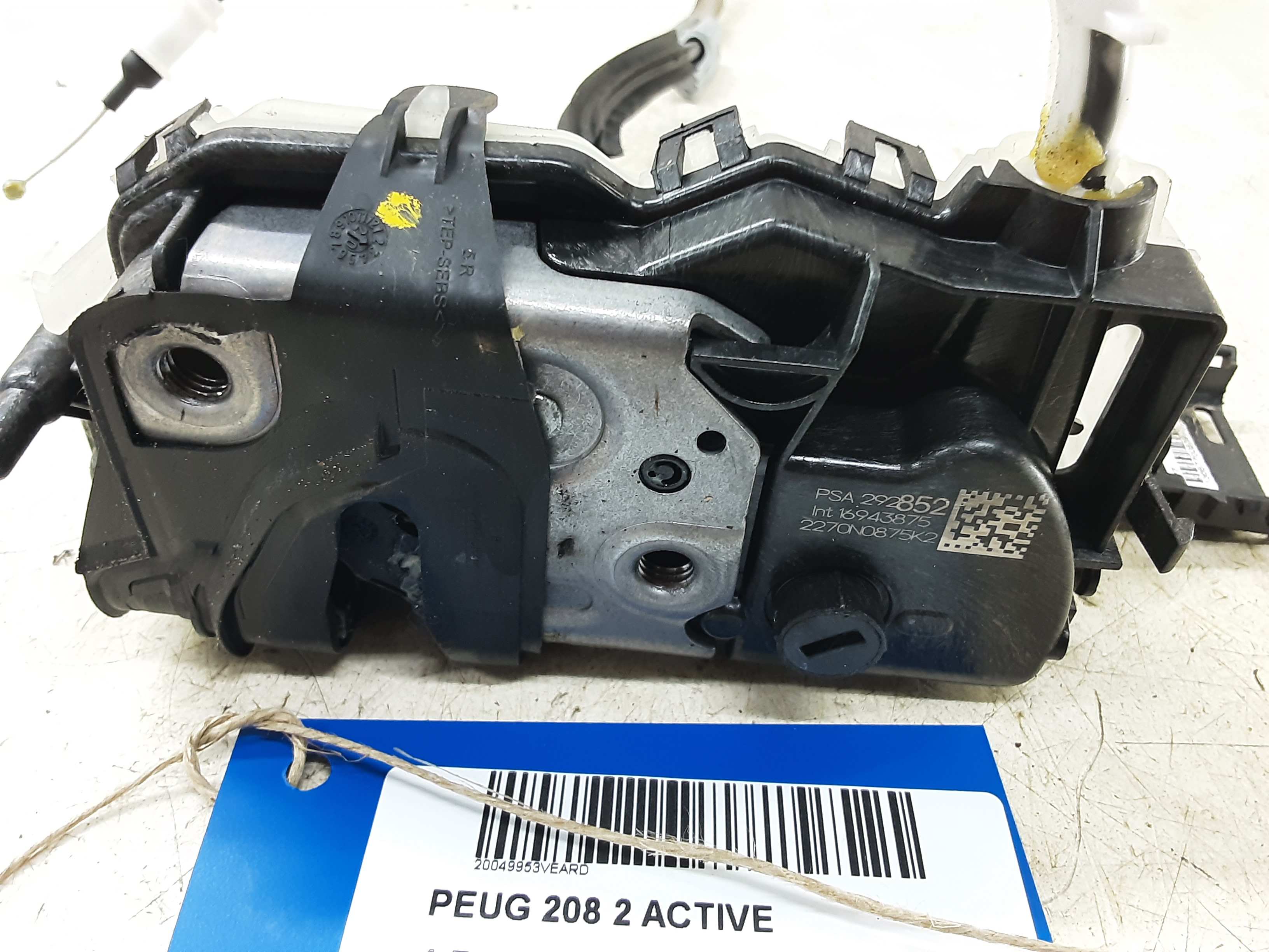 VERROUILLAGE DE PORTE ARRIERE DROITE Peugeot 208 6/19+