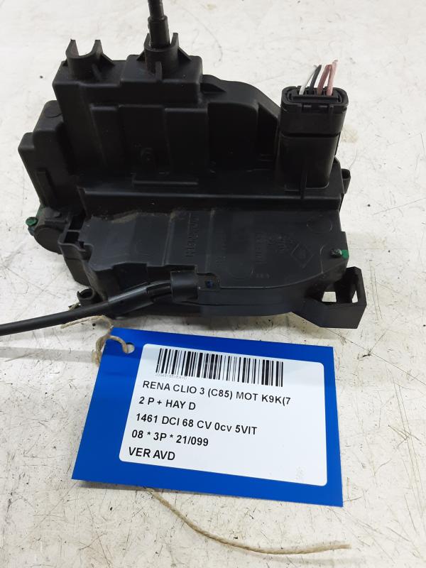 VERROUILLAGE DE PORTE AVANT DROITE Renault CLIO III 10/05 - 05/09