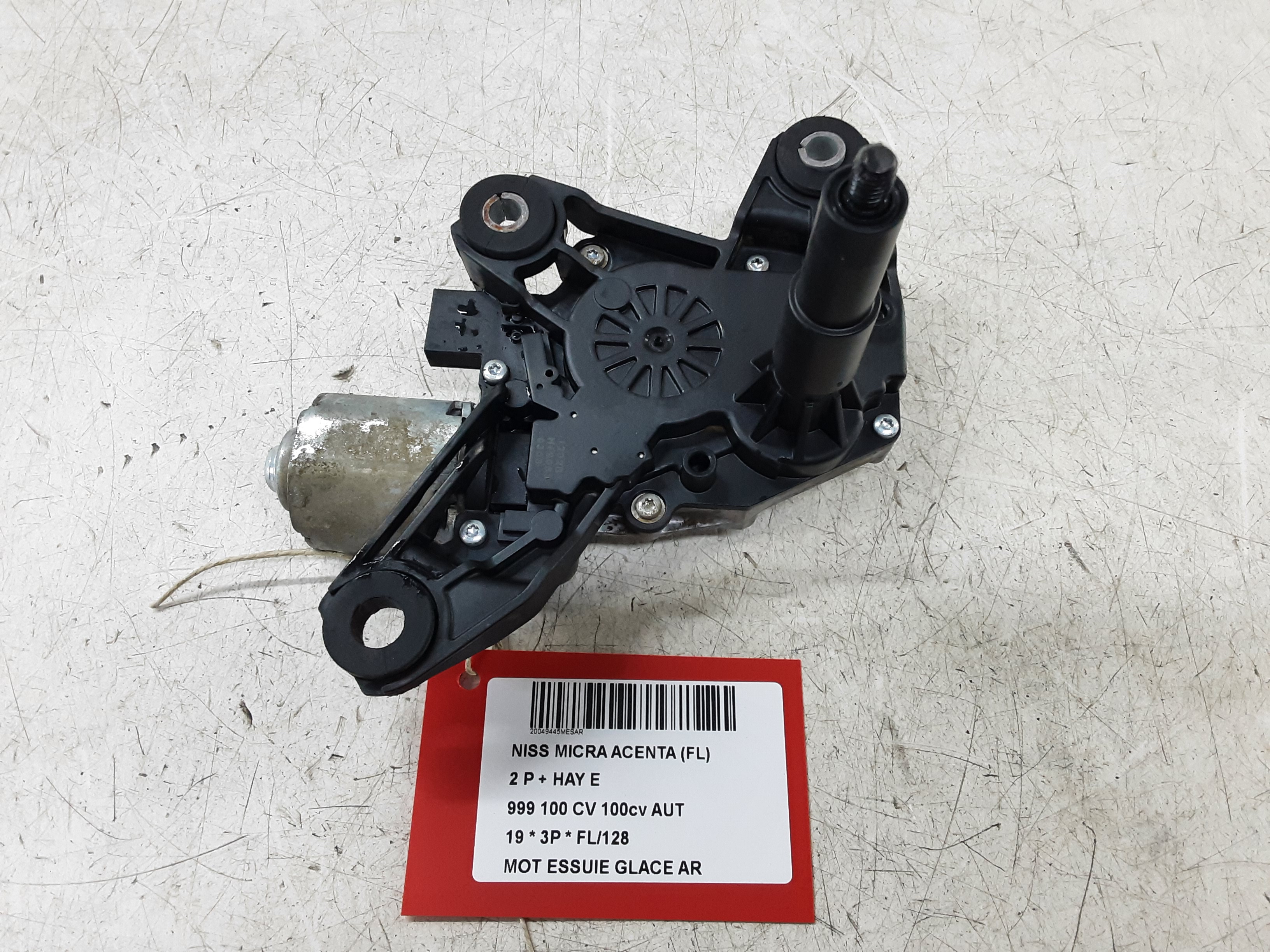 RUITENWISSERMOTOR ACHTER Nissan MICRA 3/17+ K14