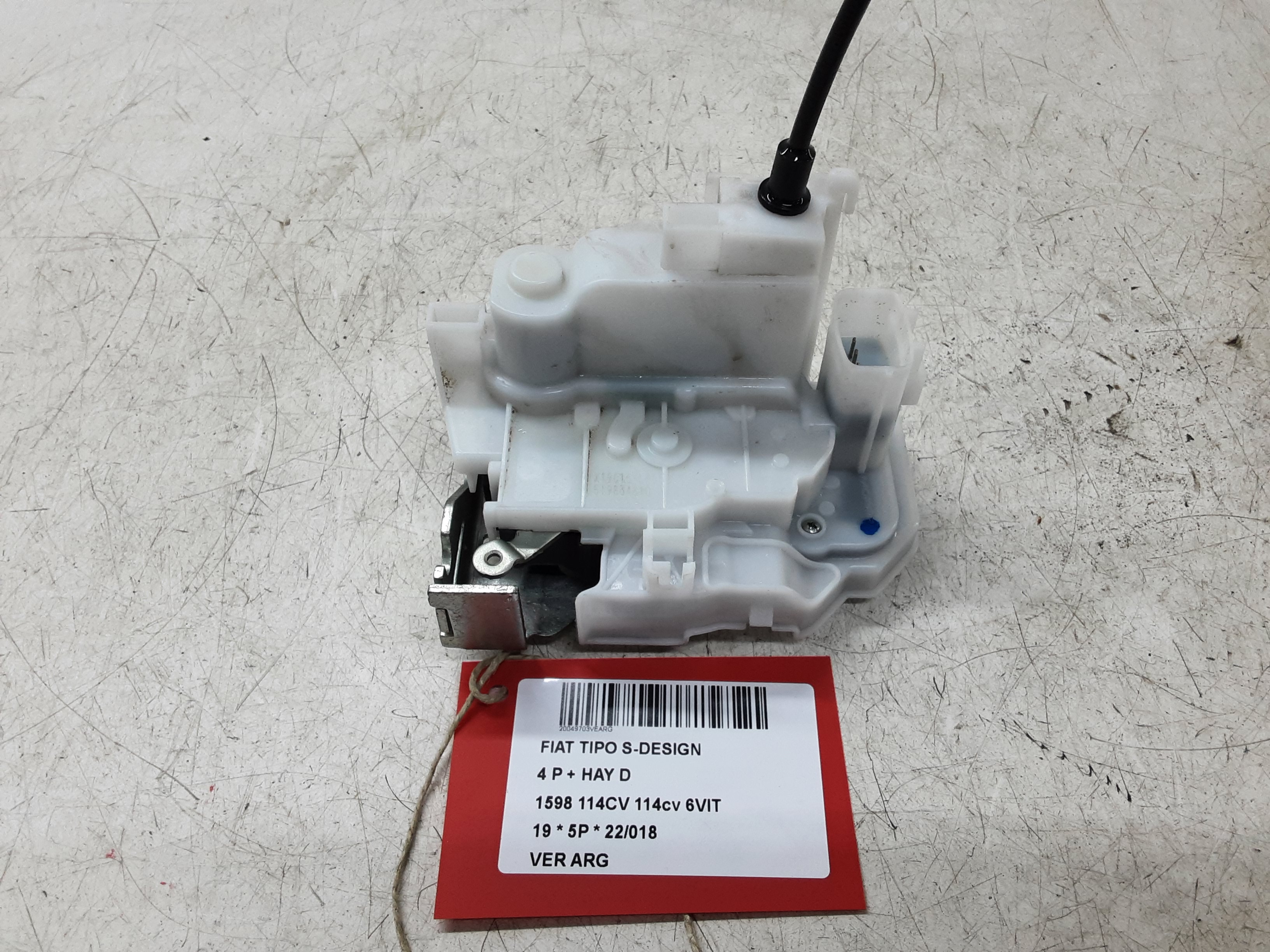 VERGRENDELING ACHTER LINKS Fiat TIPO 10/15 &gt; 20