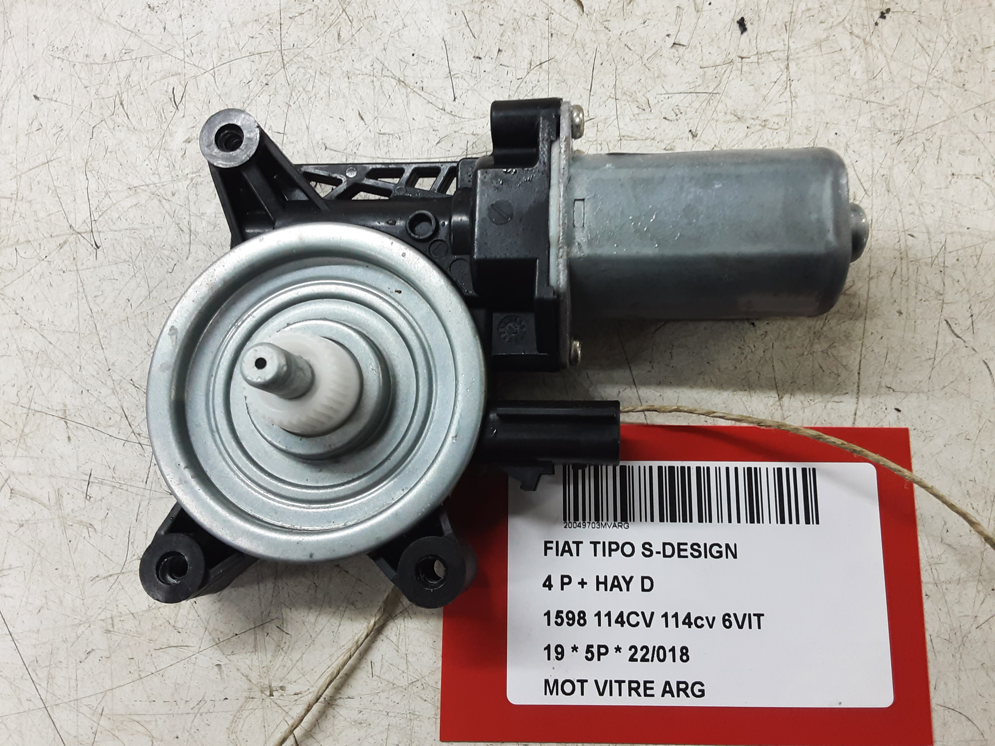 MOTOR RUITMECHANISME ACHTER LINKS Fiat TIPO 10/15 &gt; 20