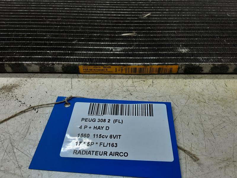 AIRCO RADIATOR Peugeot 308 (2) 6/17 - 8/21 FaceLift